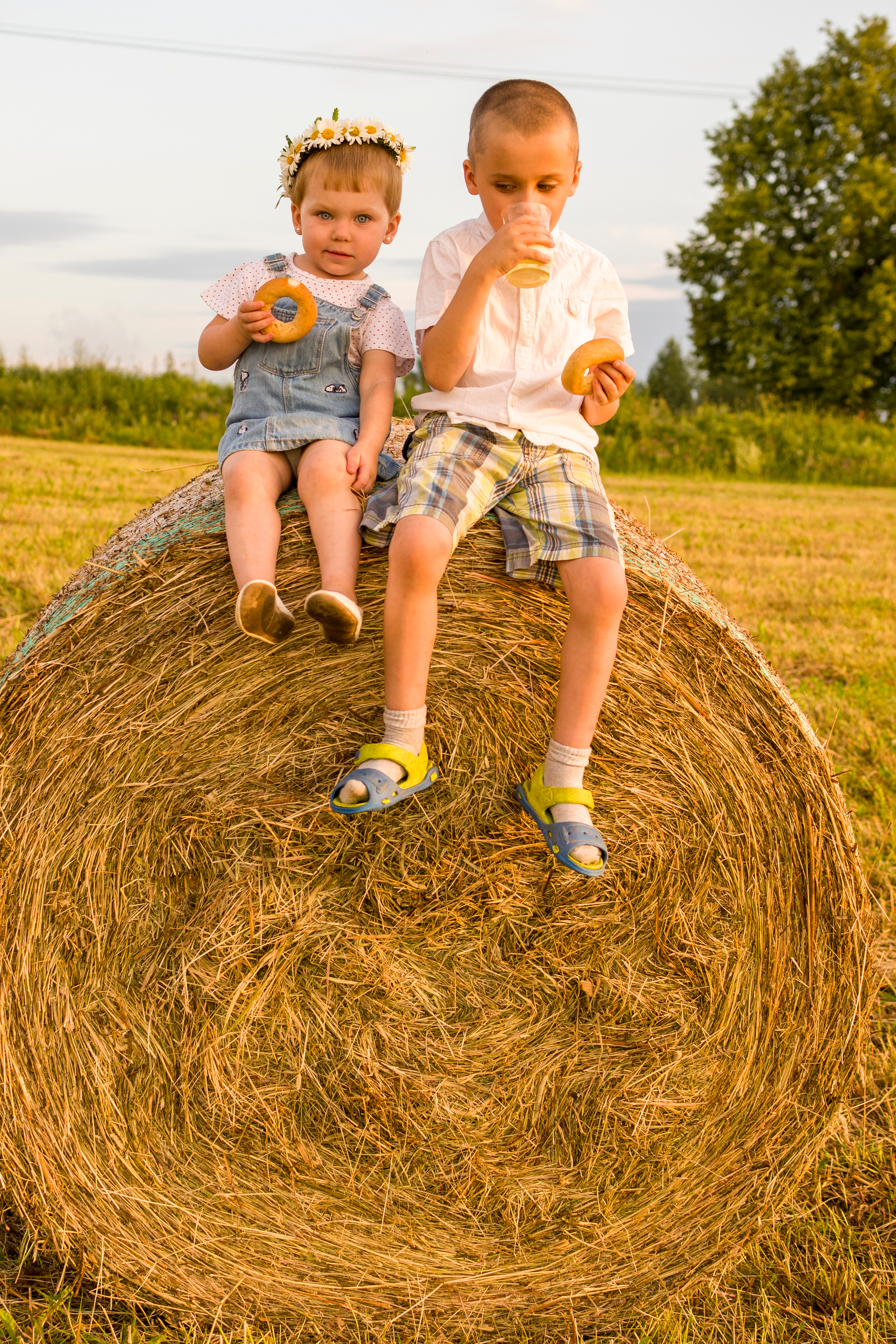 Джесамина 2 года. Кирилл 6 лет. Семейный и детский фотограф в Краславе