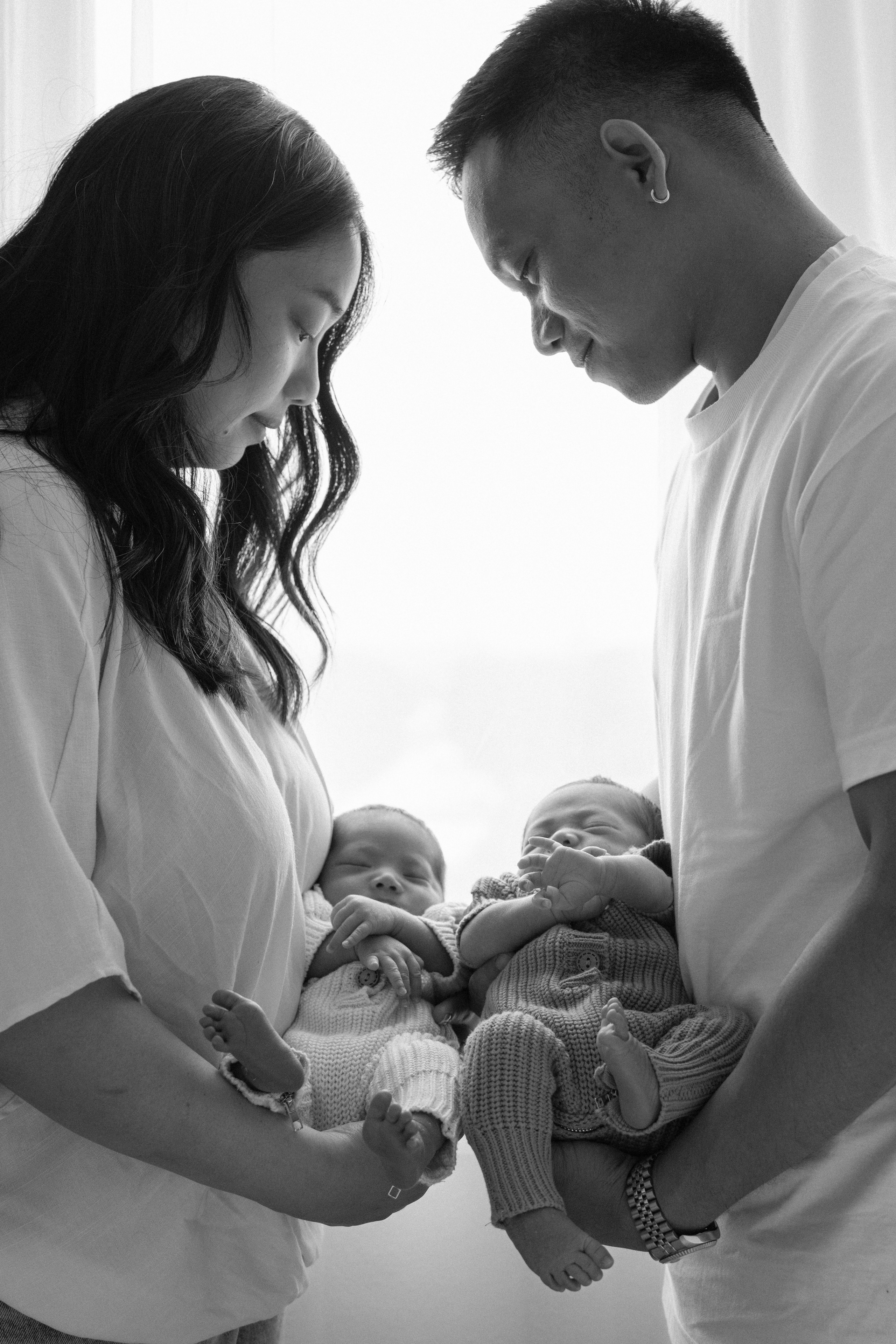 Twice the Blessing: One-Week Twins. Portrait, family, maternity & wedding photography & videography in SoCal Kseni Vibe