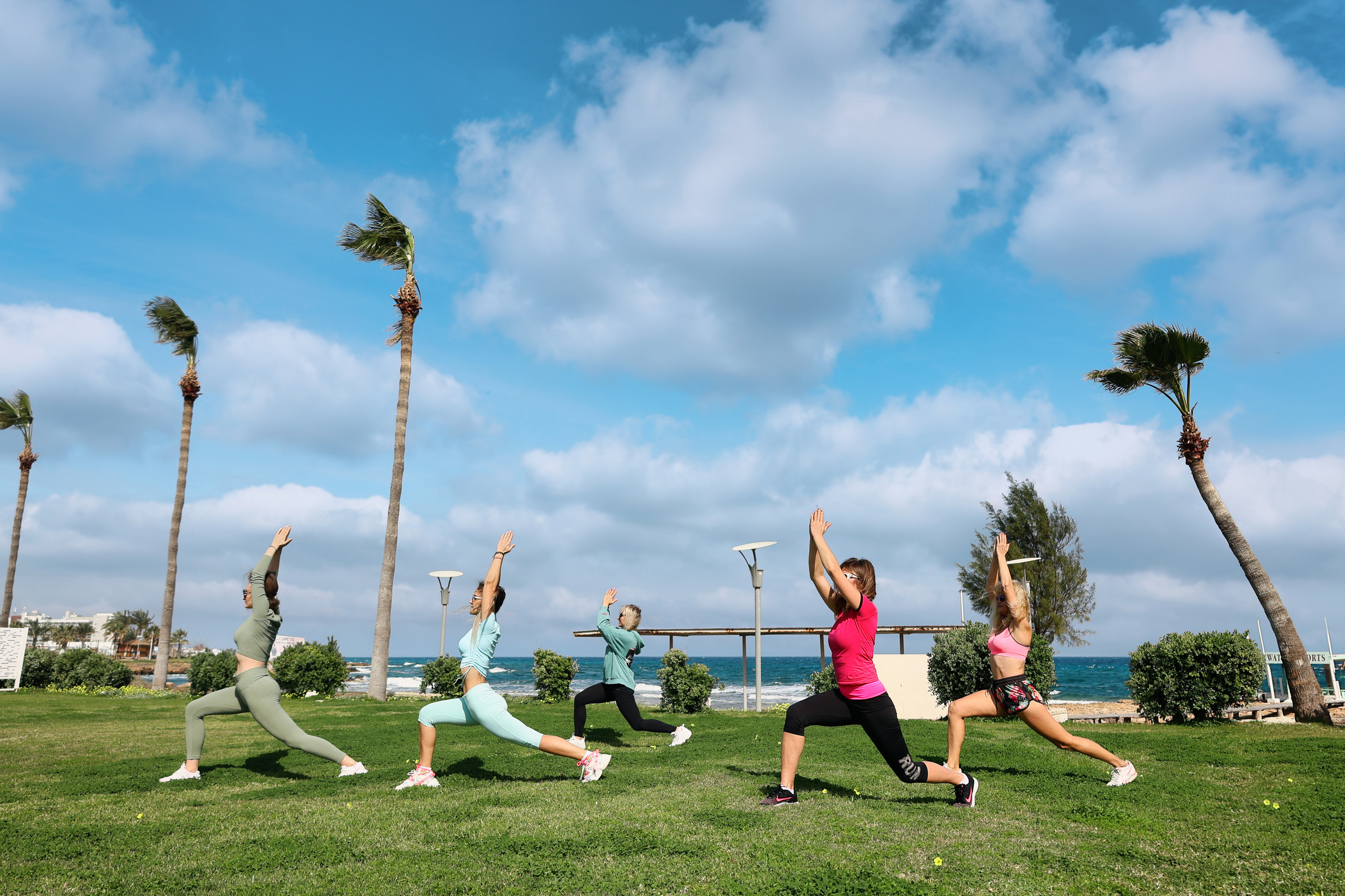 Съемка для фитнес-туров на Кипр. Февраль, 2022. Cyprus Vision. Photos and videos in Cyprus — Ayia Napa, Protaras