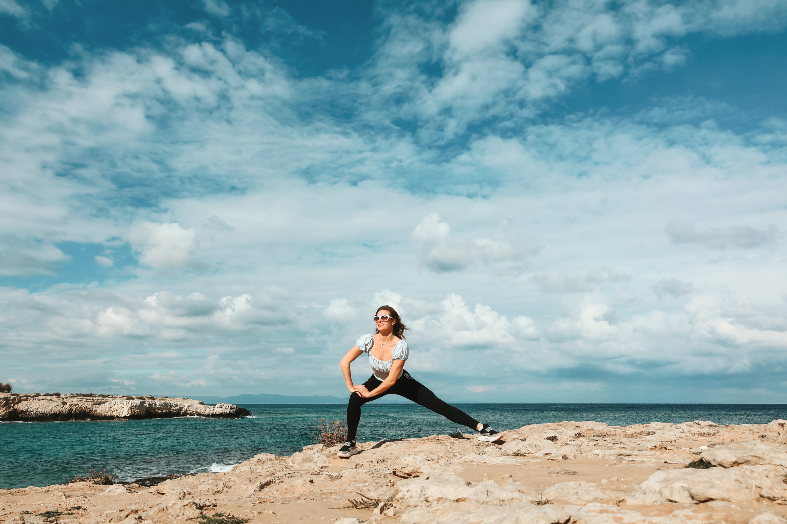 Съемка для фитнес-тренера. Январь, 2022. Cyprus Vision. Фото и видео на Кипре — Айя-Напа, Протарас