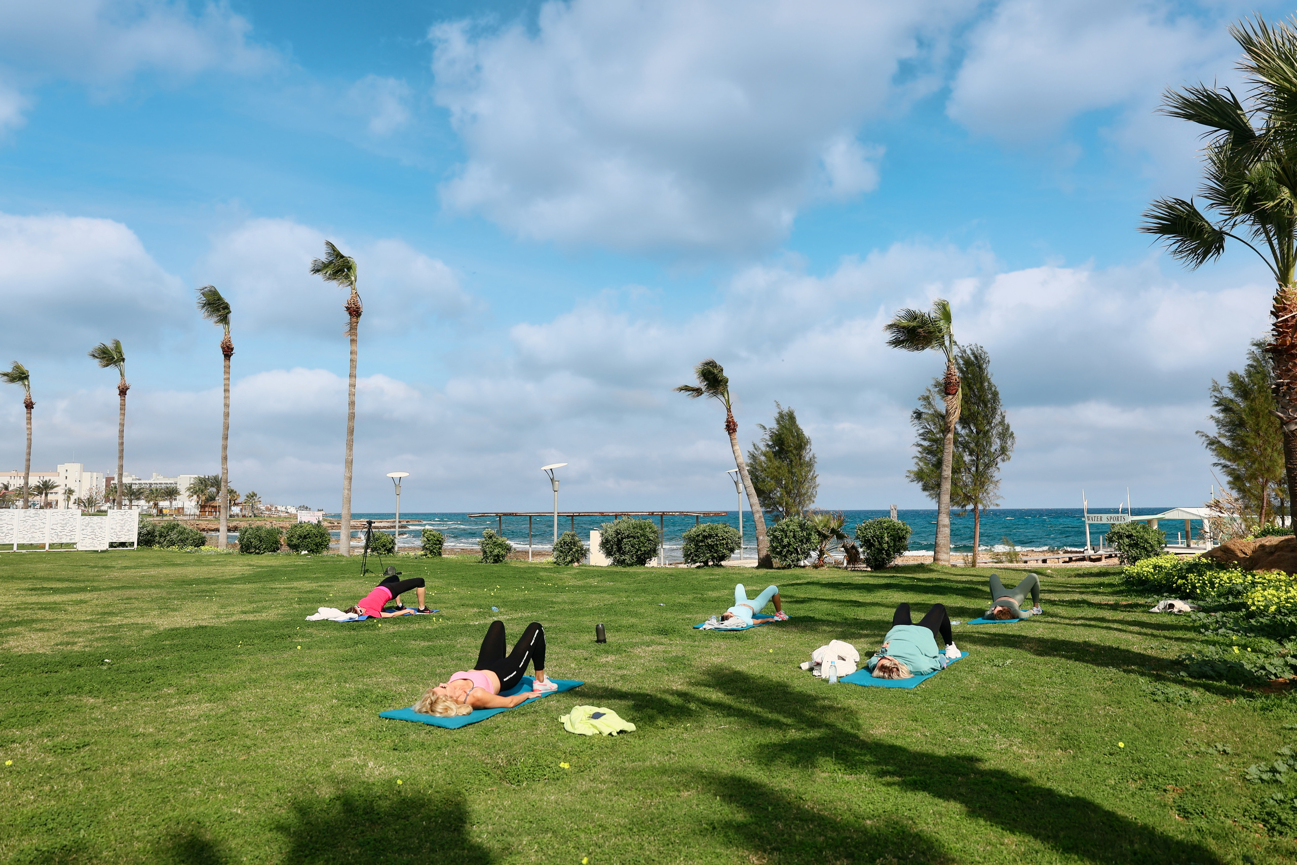 Съемка для фитнес-туров на Кипр. Февраль, 2022. Cyprus Vision. Photos and videos in Cyprus — Ayia Napa, Protaras