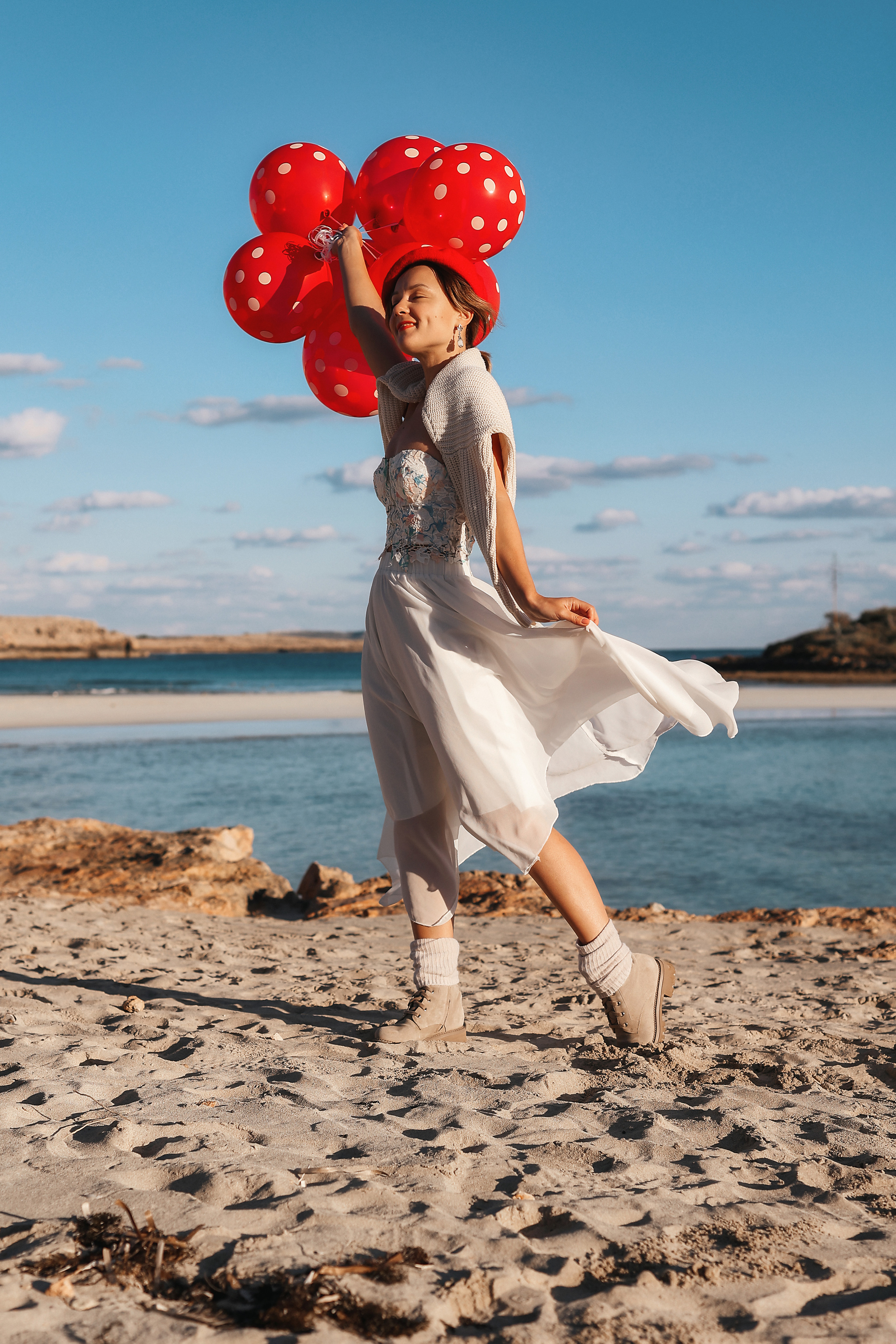 Фотосессия на Нисси Бич (Айя-Напа). Февраль, 2023. Cyprus Vision. Φωτογραφίες και βίντεο στην Κύπρο — Αγία Νάπα, Πρωταράς