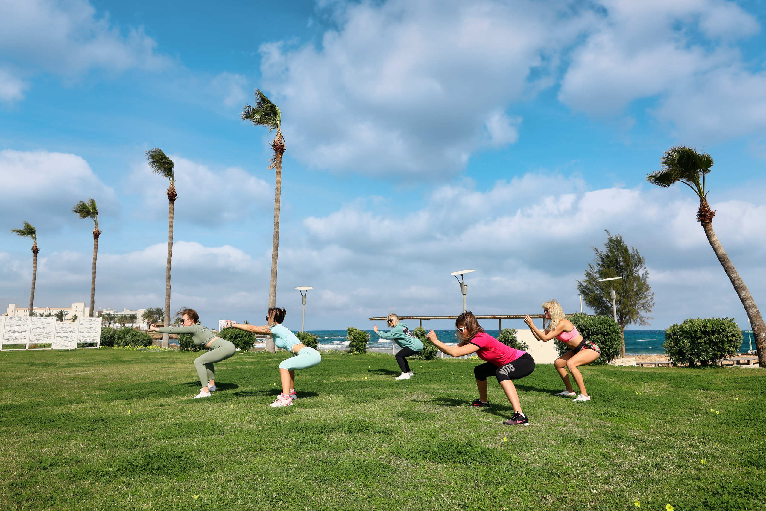 Съемка для фитнес-туров на Кипр. Февраль, 2022. Cyprus Vision. Photos and videos in Cyprus — Ayia Napa, Protaras