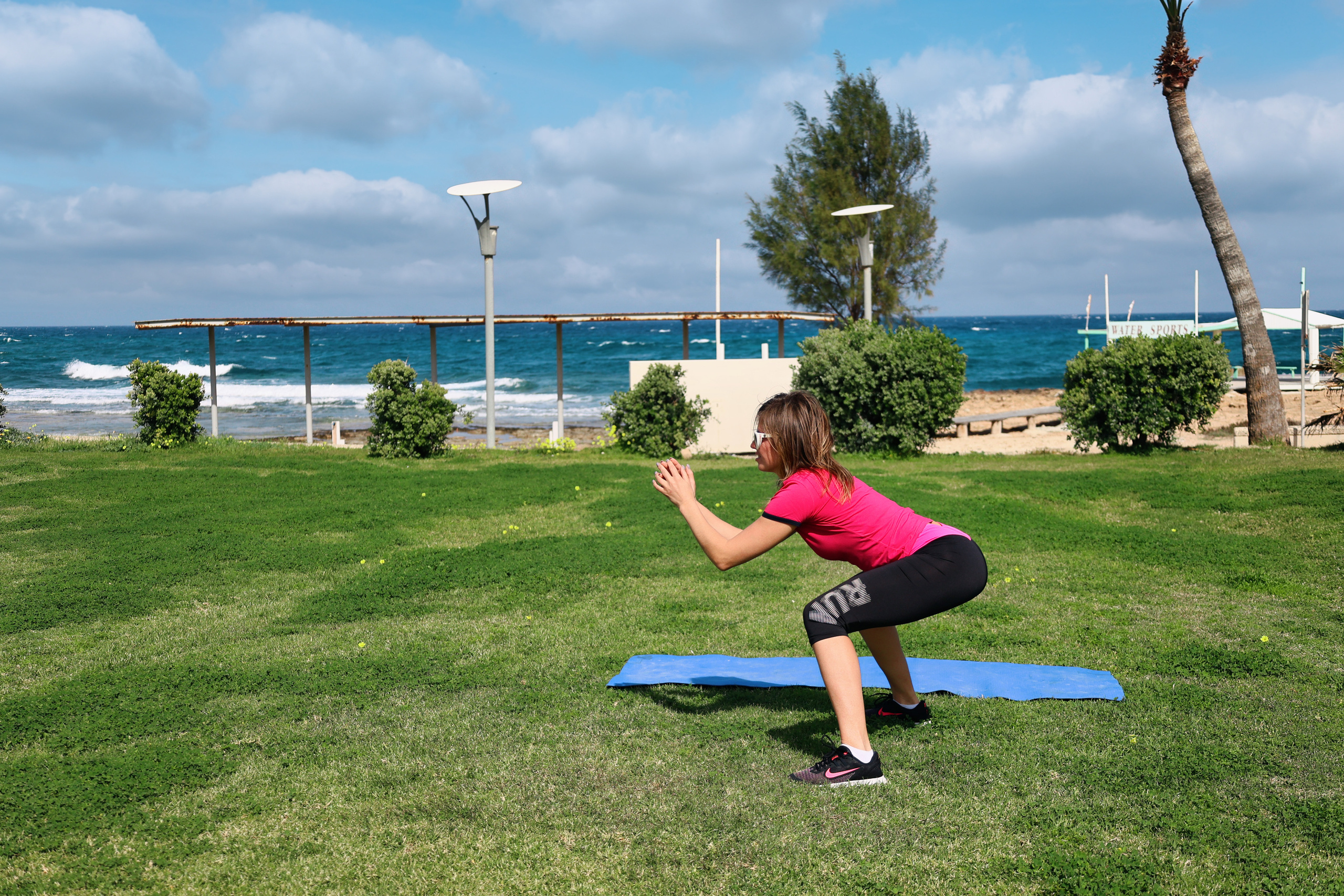 Съемка для фитнес-туров на Кипр. Февраль, 2022. Cyprus Vision. Photos and videos in Cyprus — Ayia Napa, Protaras