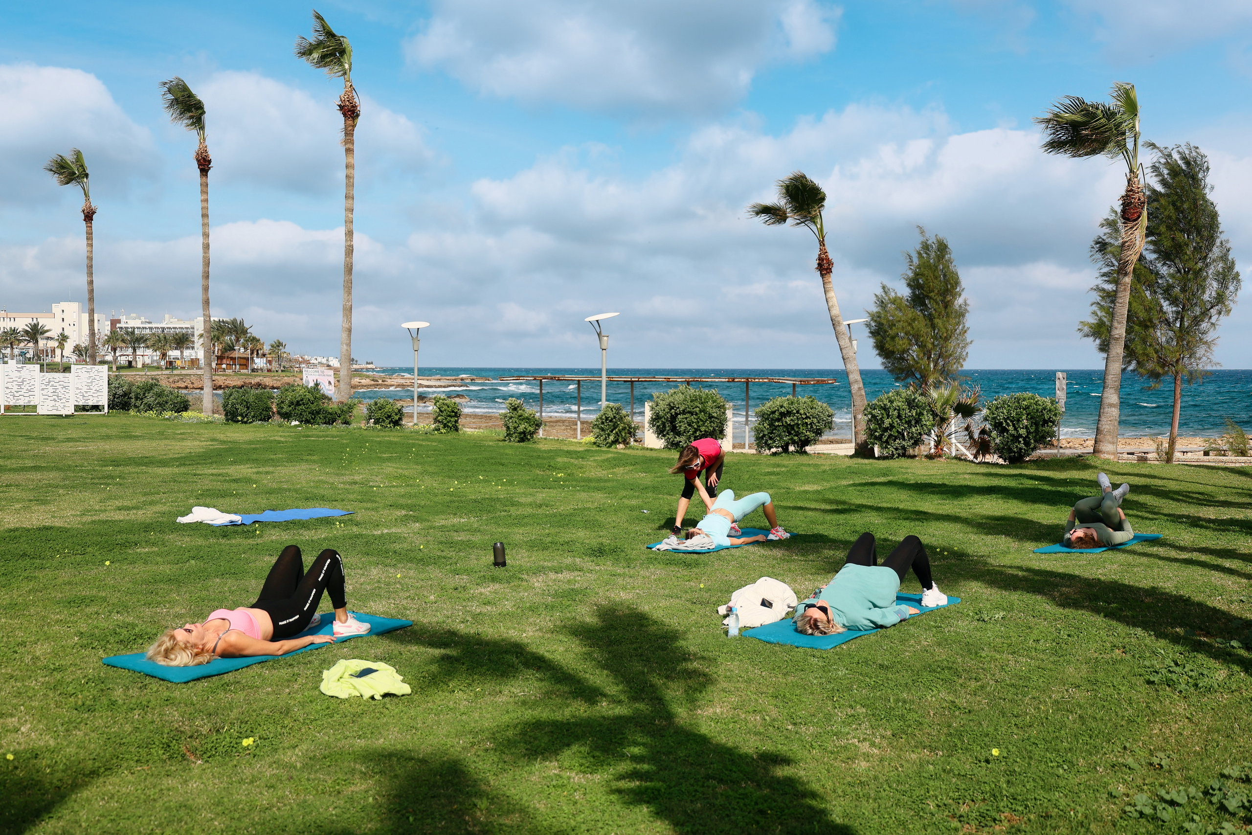 Съемка для фитнес-туров на Кипр. Февраль, 2022. Cyprus Vision. Photos and videos in Cyprus — Ayia Napa, Protaras