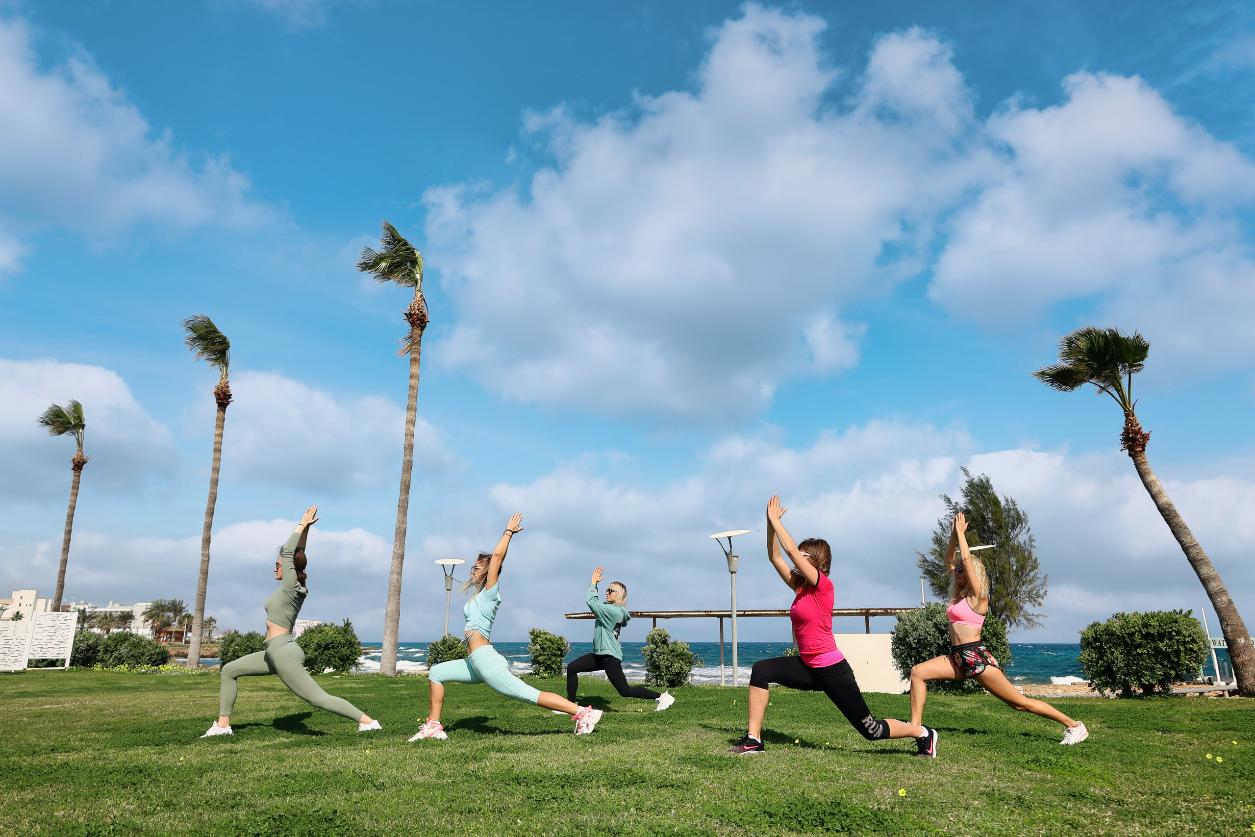 Съемка для фитнес-туров на Кипр. Февраль, 2022. Cyprus Vision. Photos and videos in Cyprus — Ayia Napa, Protaras