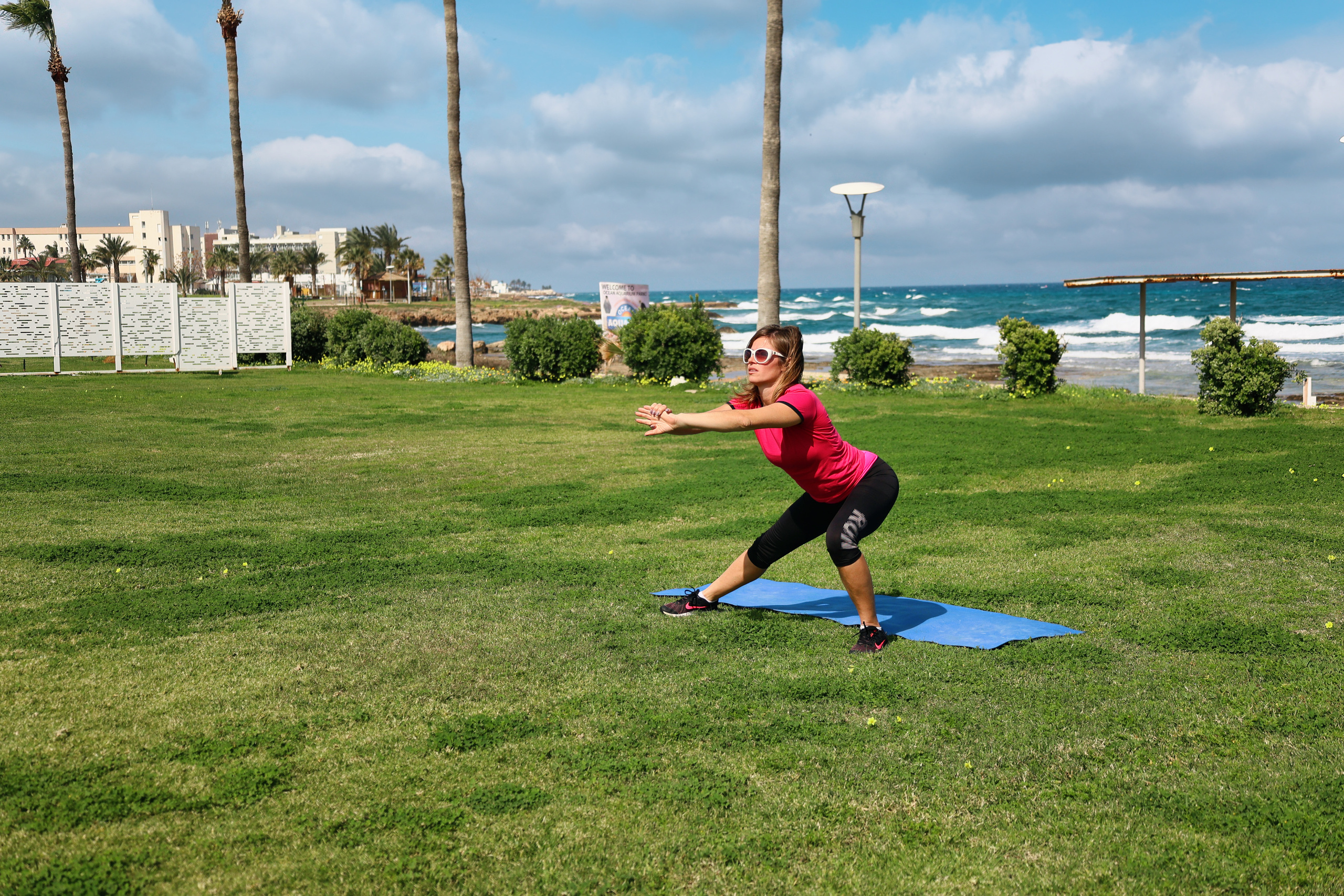 Съемка для фитнес-туров на Кипр. Февраль, 2022. Cyprus Vision. Photos and videos in Cyprus — Ayia Napa, Protaras