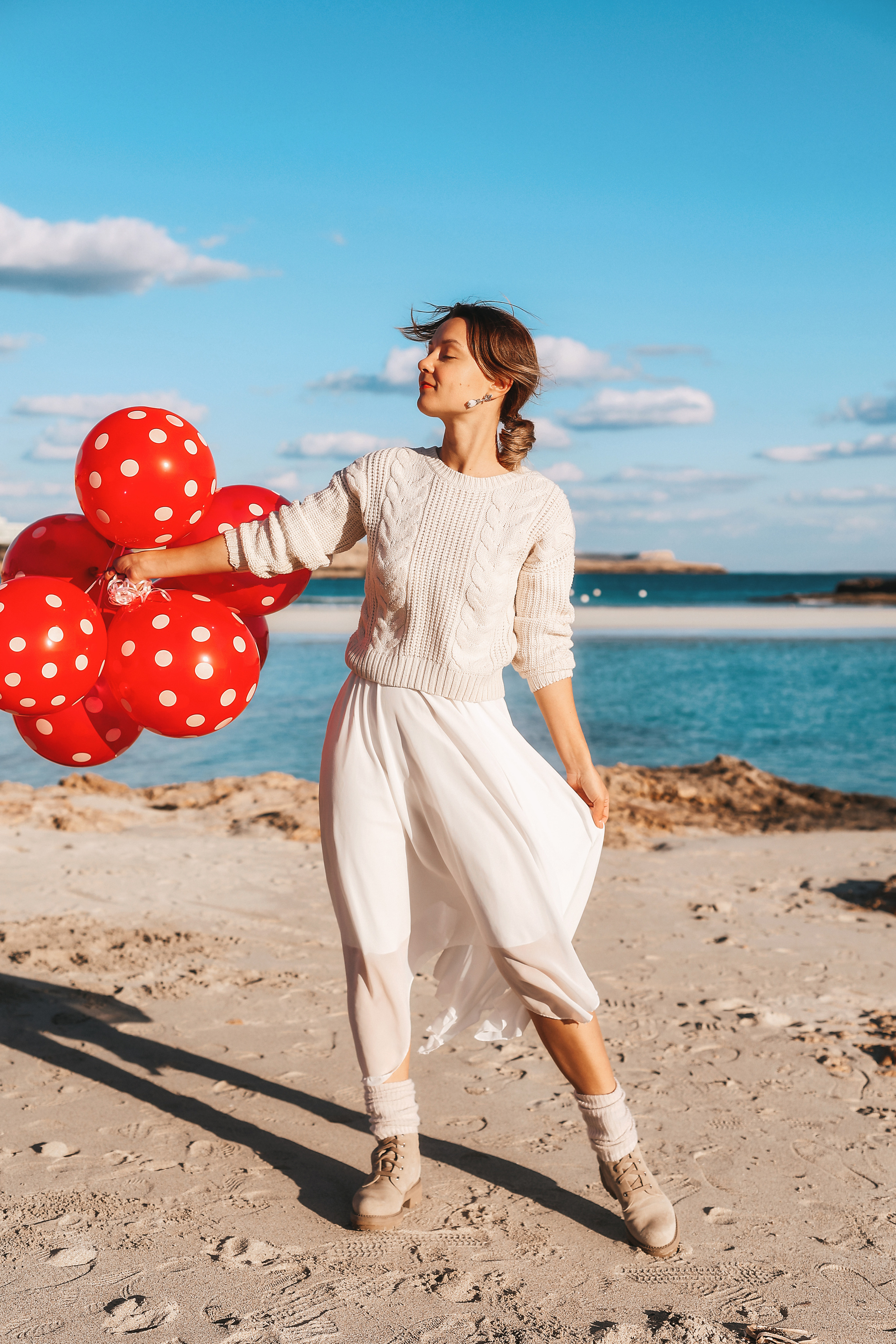 Фотосессия на Нисси Бич (Айя-Напа). Февраль, 2023. Cyprus Vision. Φωτογραφίες και βίντεο στην Κύπρο — Αγία Νάπα, Πρωταράς