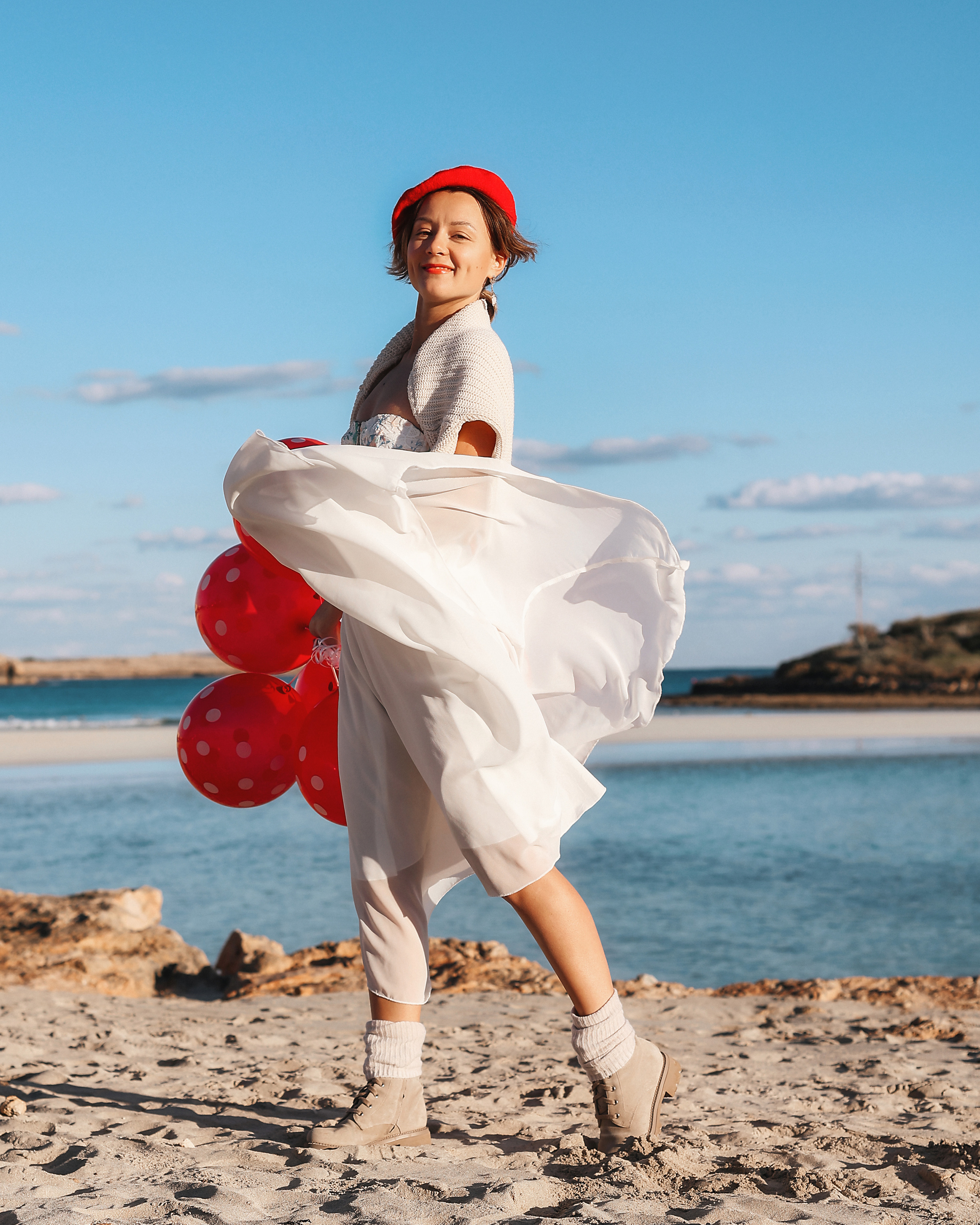 Фотосессия на Нисси Бич (Айя-Напа). Февраль, 2023. Cyprus Vision. Φωτογραφίες και βίντεο στην Κύπρο — Αγία Νάπα, Πρωταράς