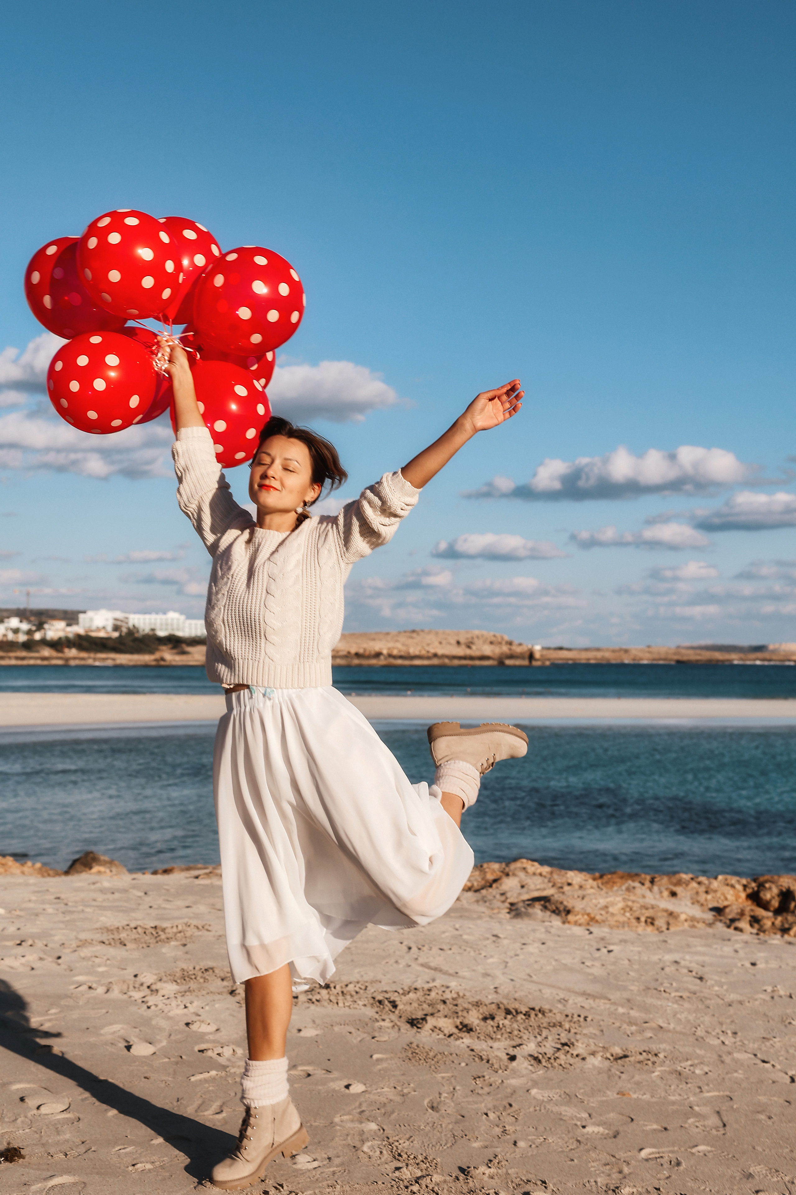 Фотосессия на Нисси Бич (Айя-Напа). Февраль, 2023. Cyprus Vision. Φωτογραφίες και βίντεο στην Κύπρο — Αγία Νάπα, Πρωταράς