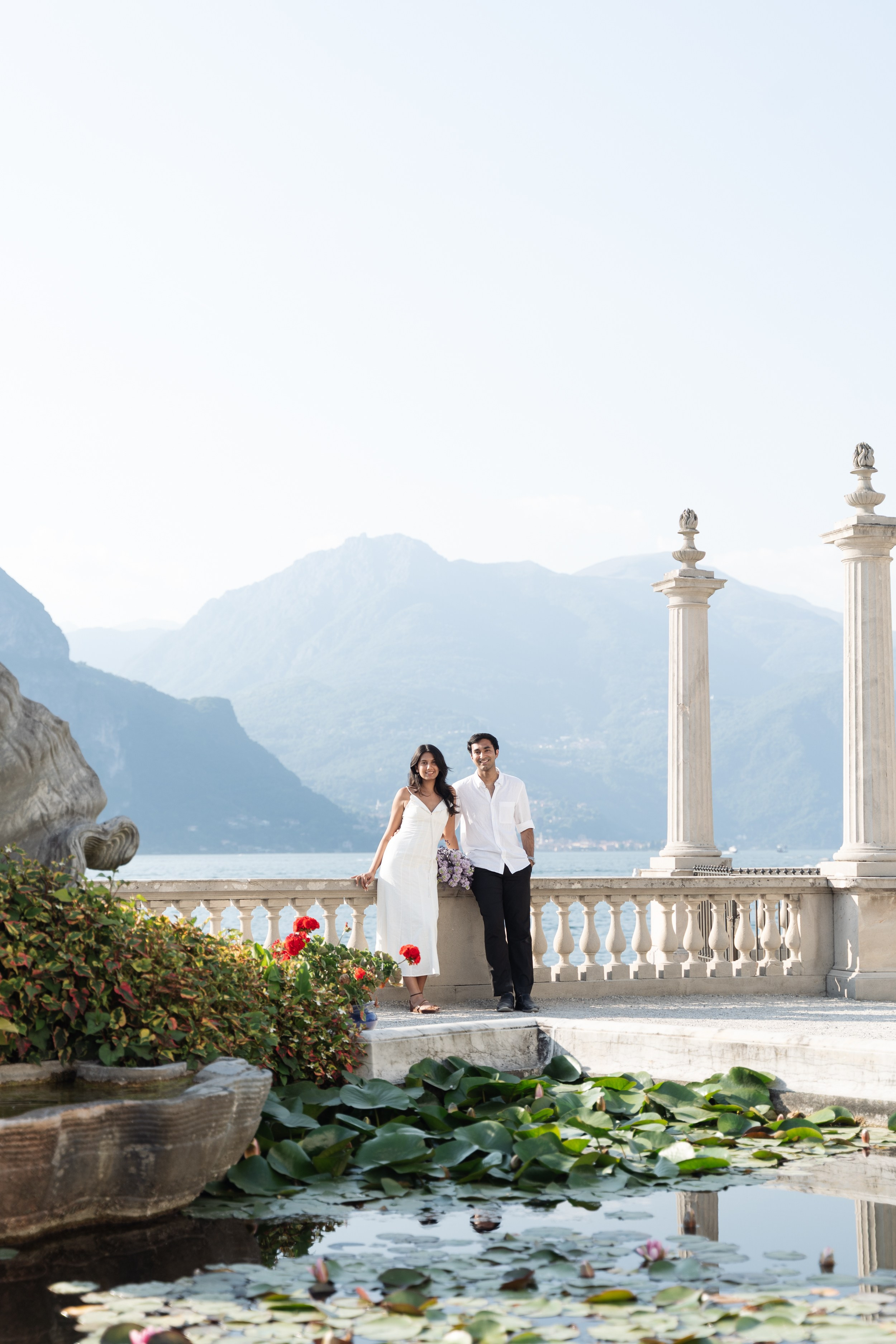 Secret Proposal at Villa Melzi, Lake Como. Lake Como Proposal Photographer | Surprise Proposals & Engagements