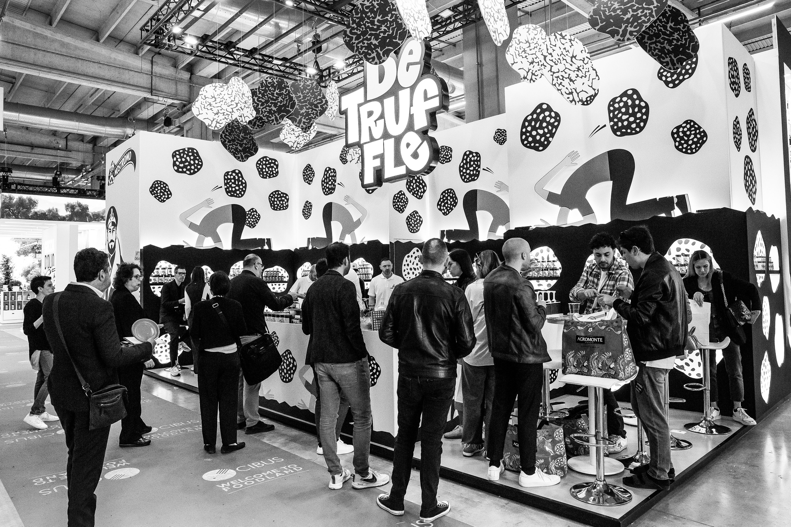 Stand dell'azienda Be Truffle  alla fiera Cibus 2024 a Parma