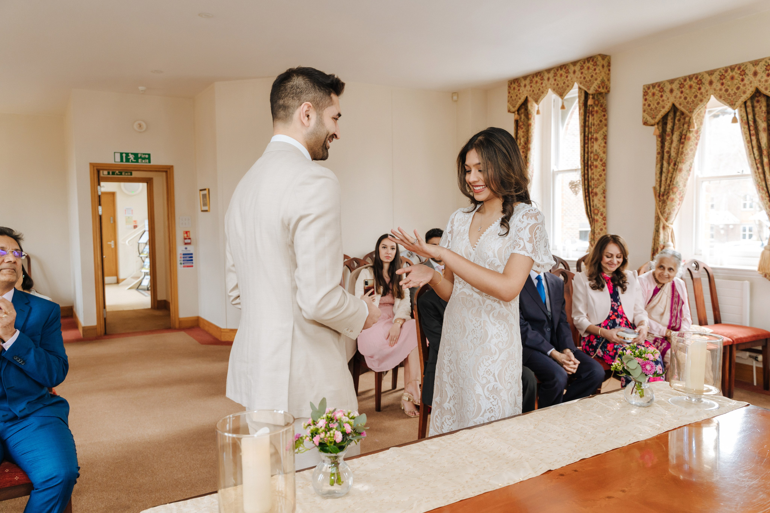 St Albans Register Office, St Albans Register Office wedding , St Albans, wedding in St Albans, civil ceremony in St Albans Register Office, small wedding, photographer for small wedding in St Albans Register Office