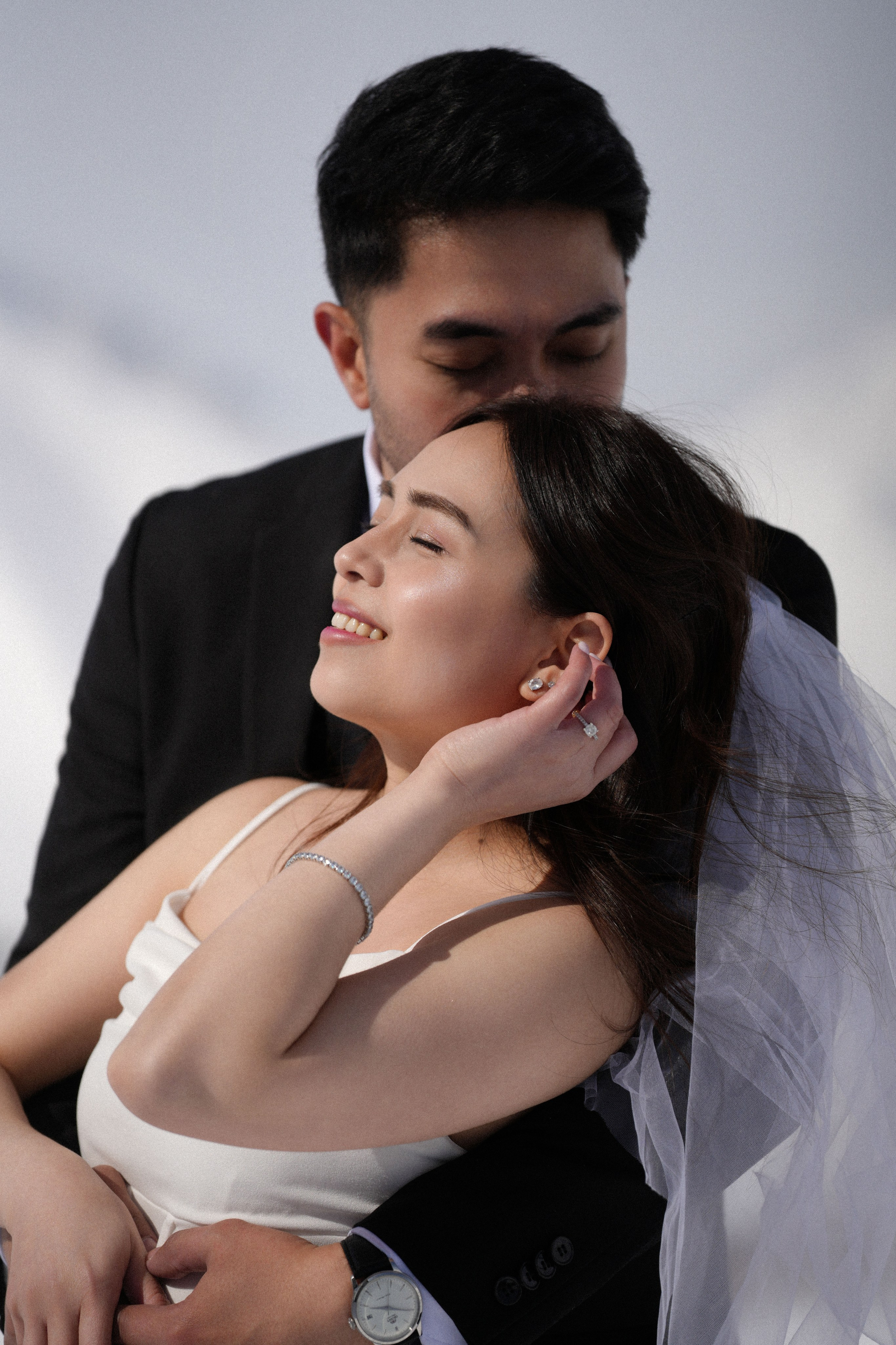 Love story in the snow - Gudauri winter engagement photography