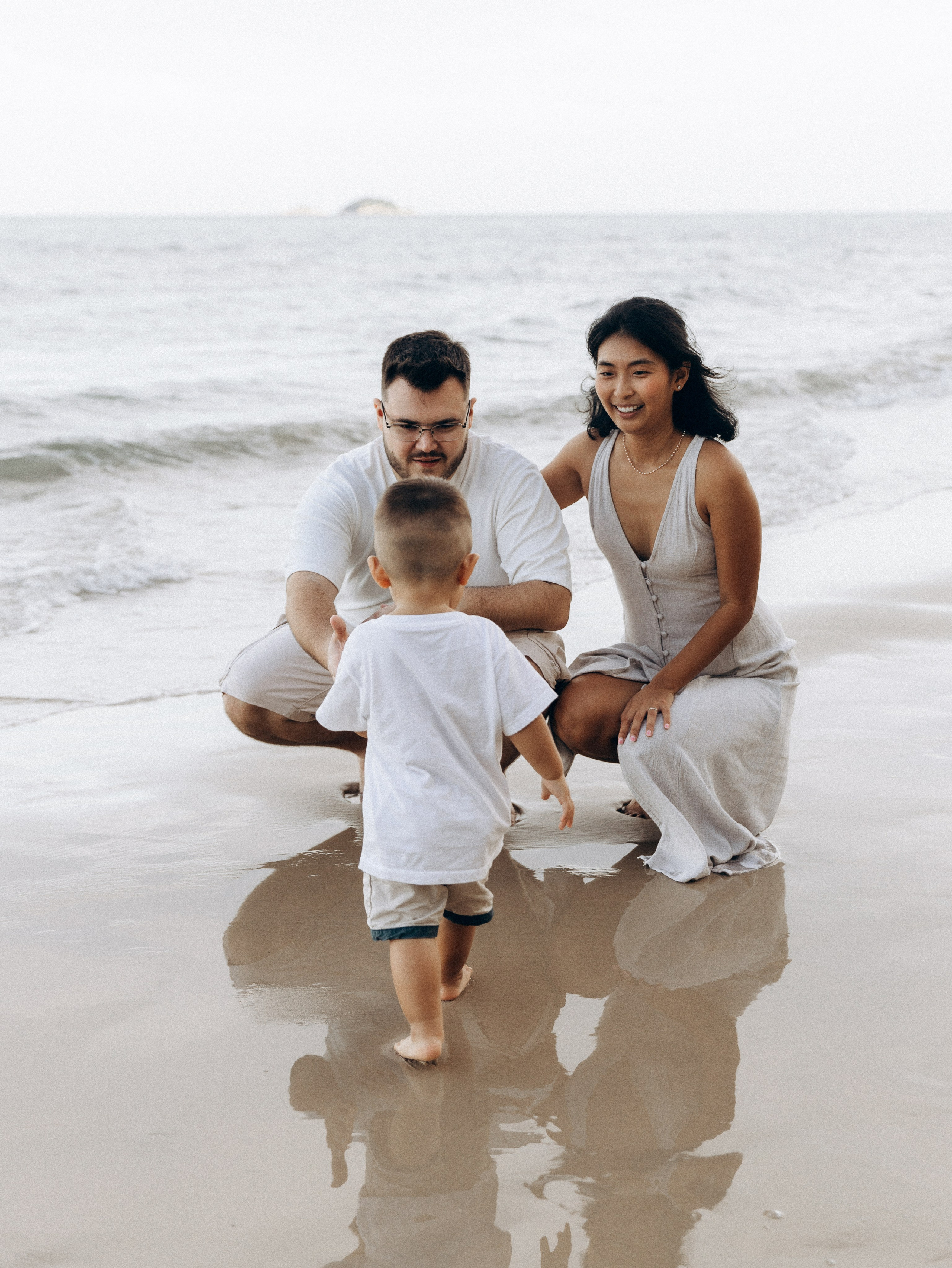 At the beach. Family and wedding photographer in Bangkok, Thailand