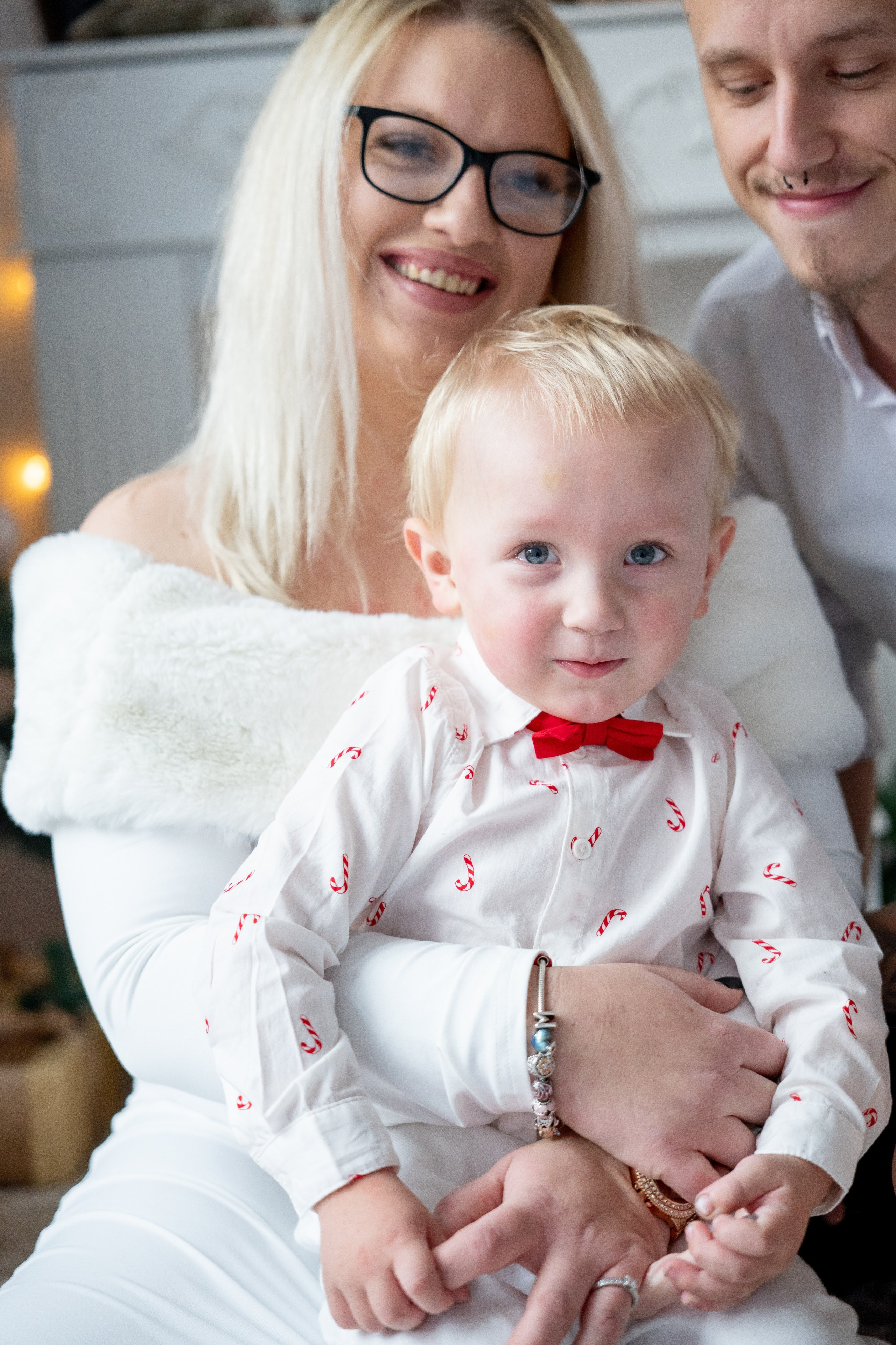 Rodina při společném focení v Teplicích