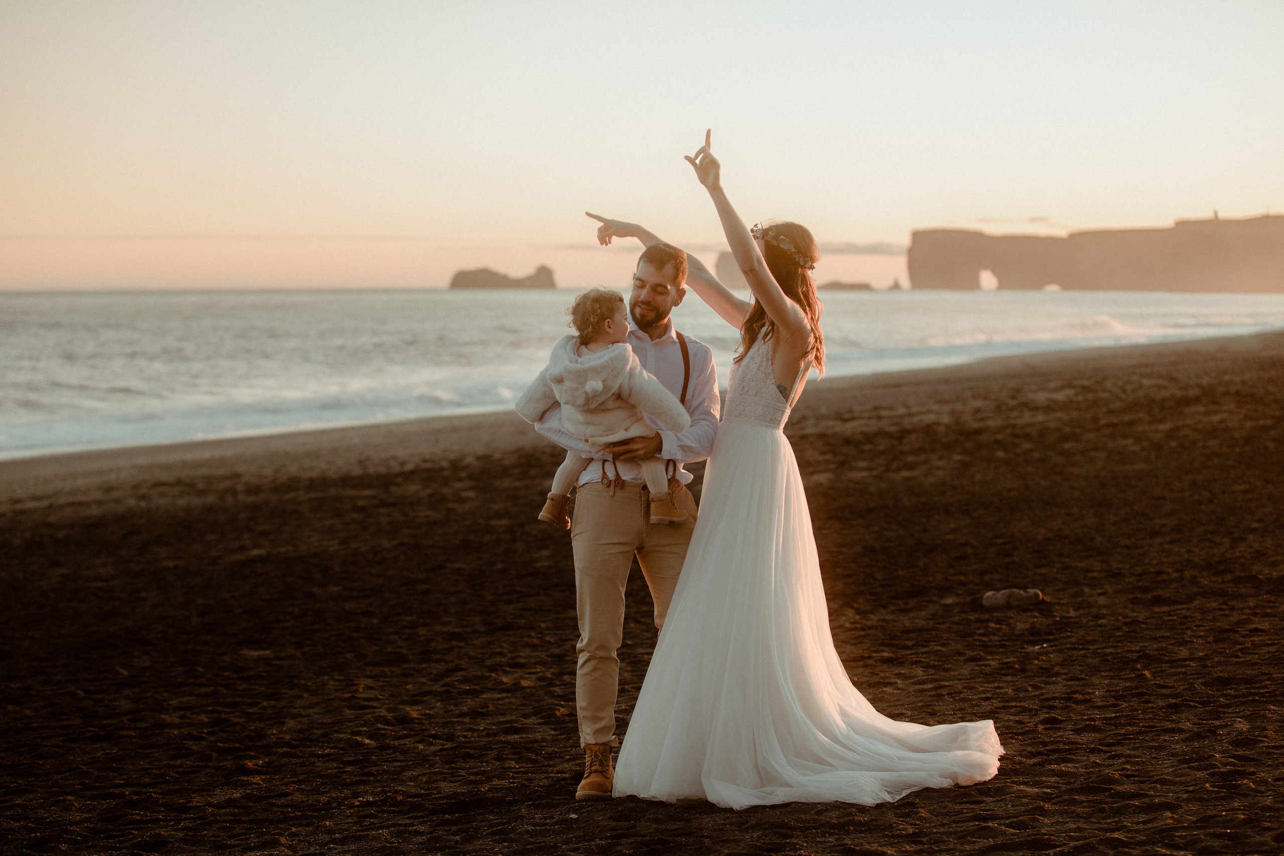 Southern Iceland Family Elopement. Iceland elopement photographer & videographer