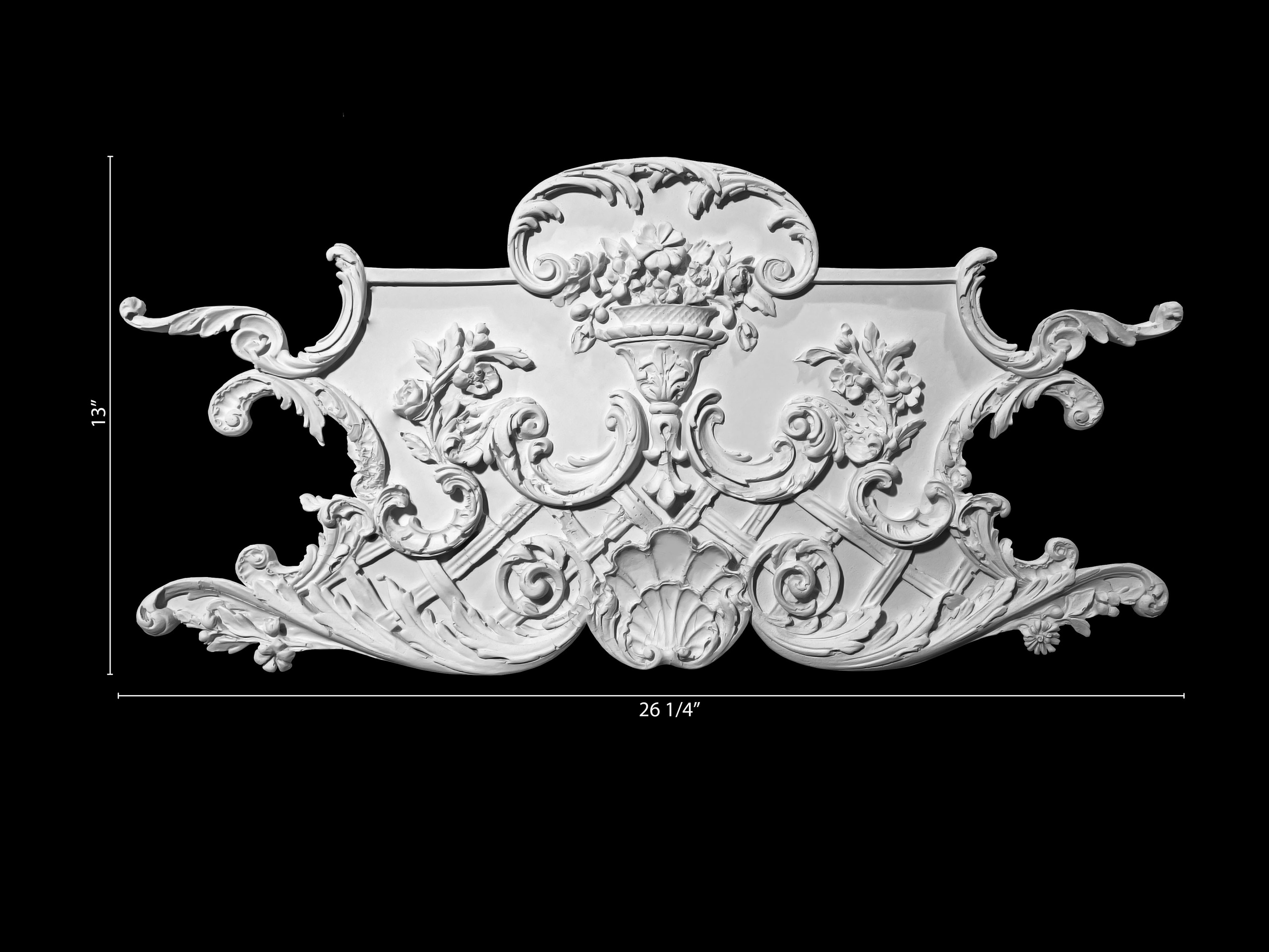Cartouche Centerpiece. Plaster molding