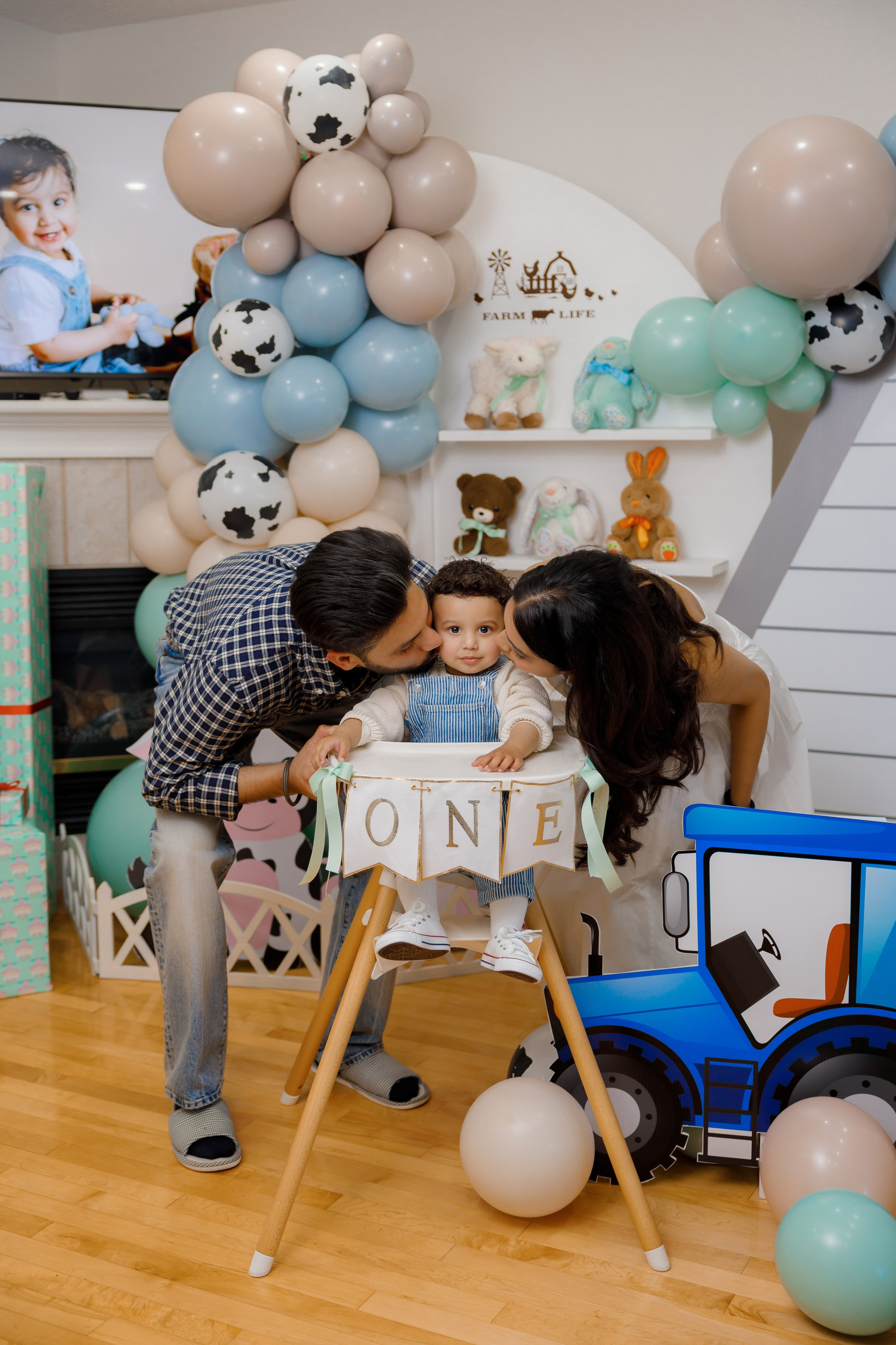 Fateh’s 1st birthday. Home