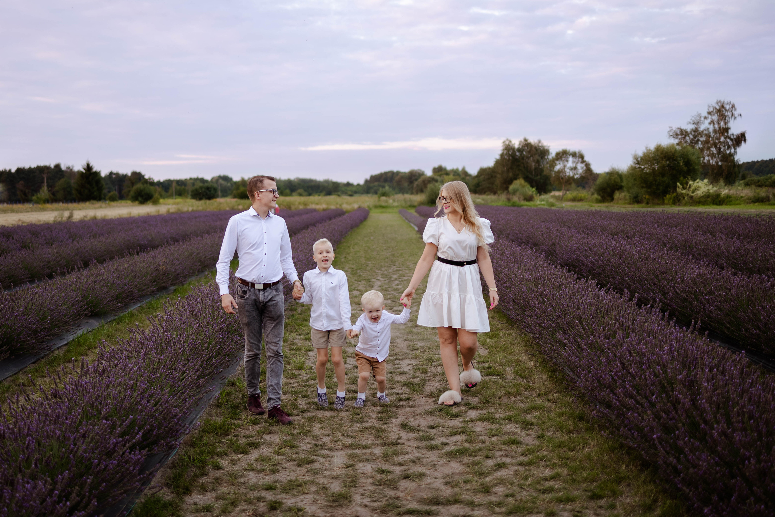 Lawendowa sesja rodzinna. Fotograf Siedlce