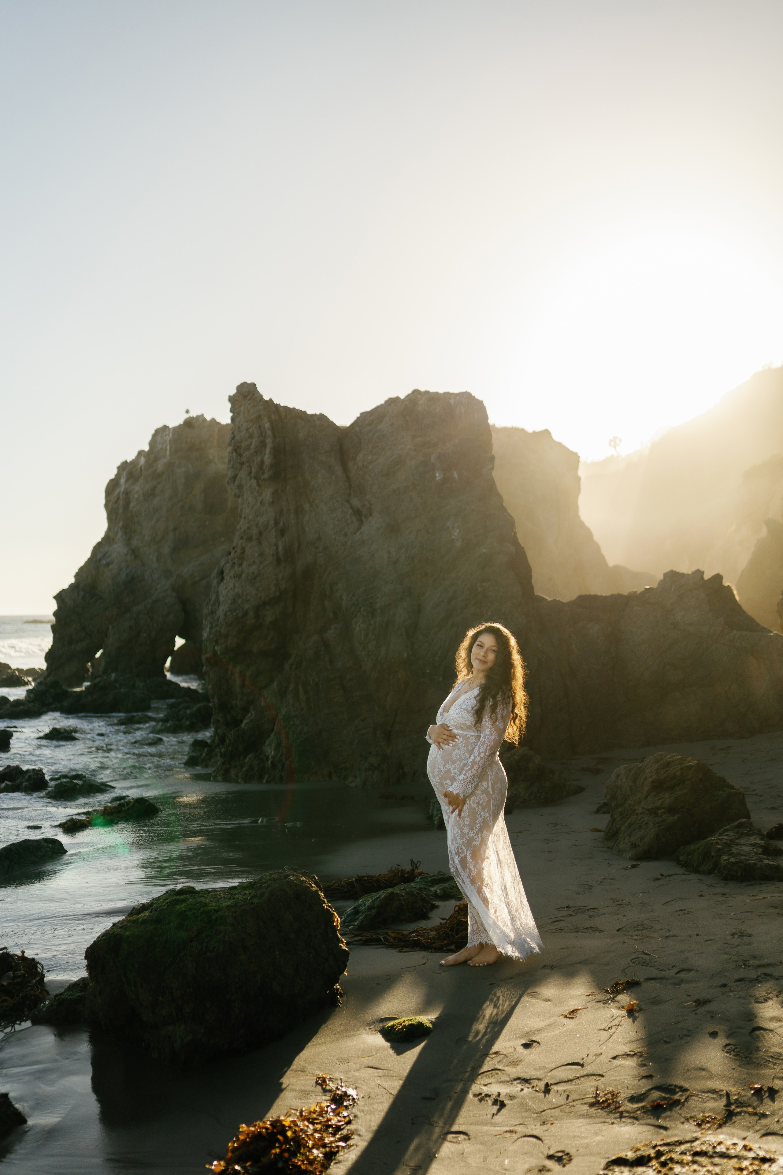 El Matador Beach Maternity Session. Wedding Photography & Videography Team in California, Los Angeles, San Francisco, San Diego and Travel