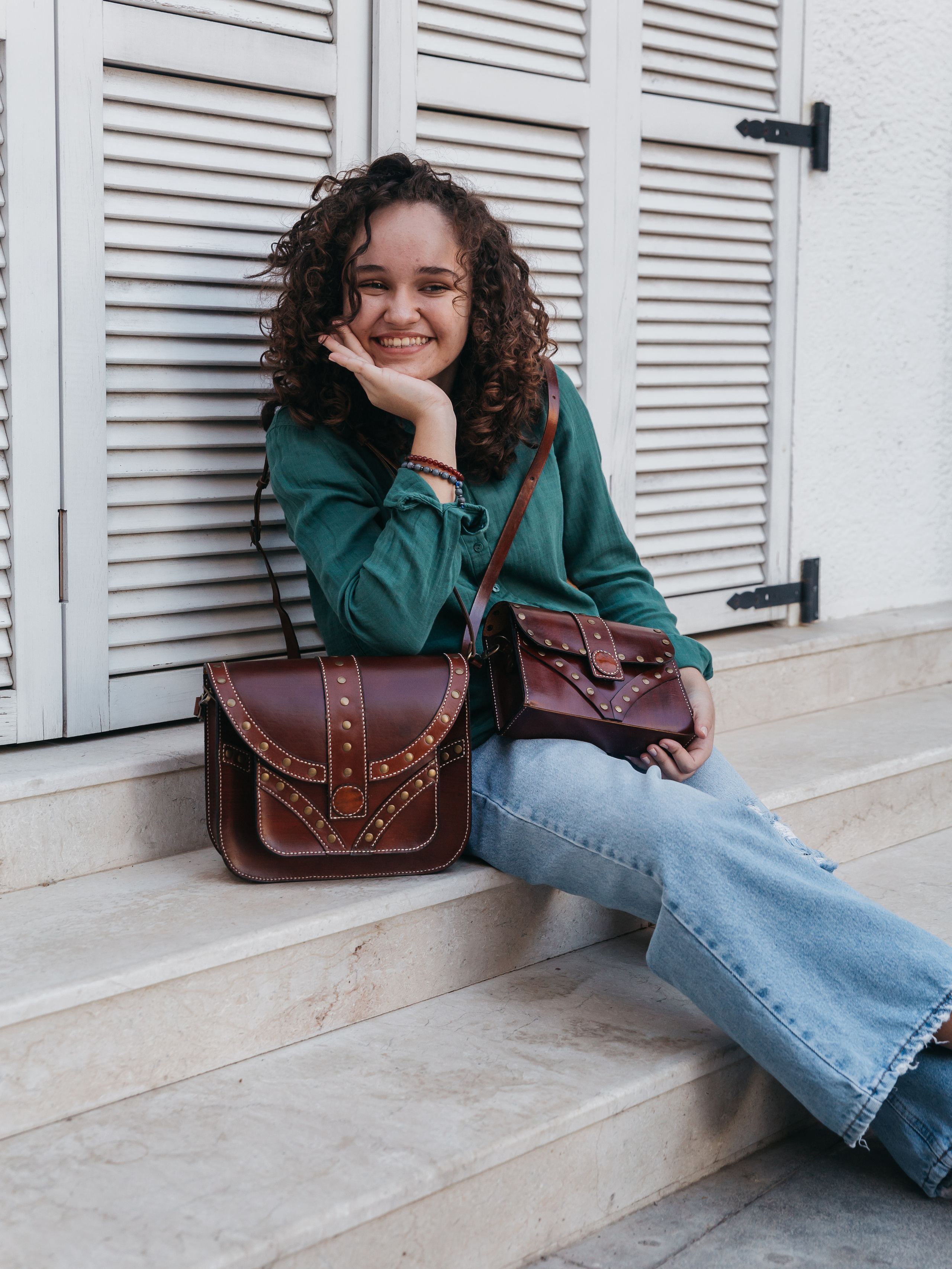 Photography of handmade leather bags