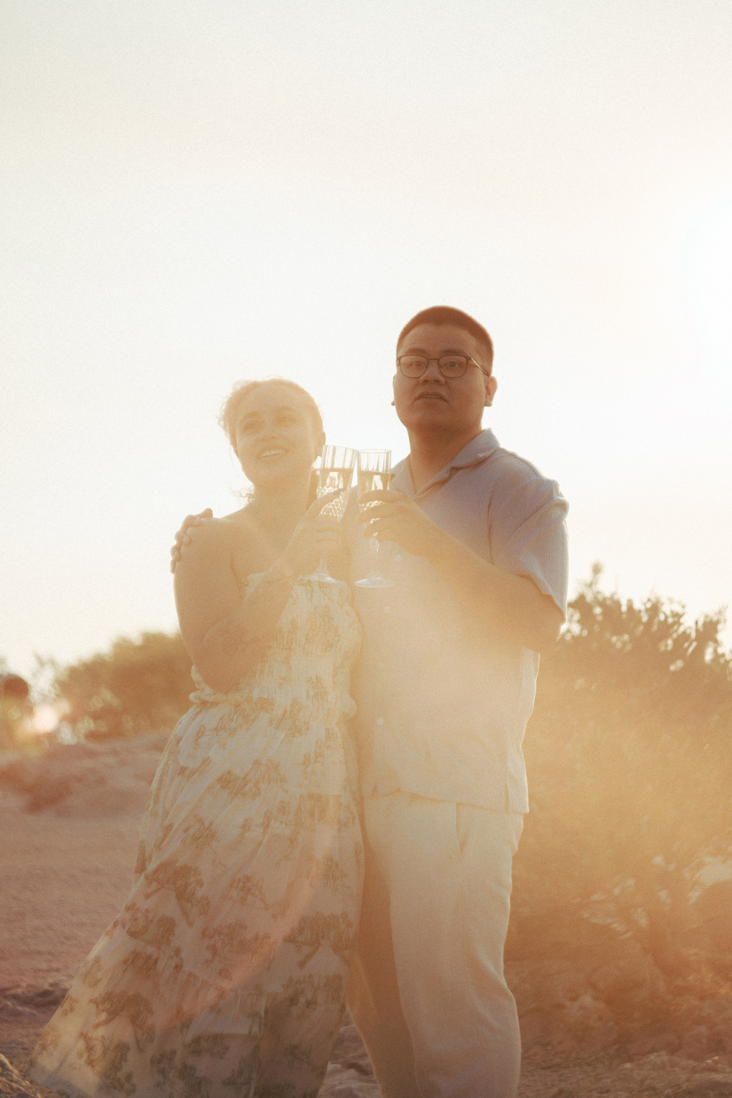 Proposal of Andrew to Natasha. Photographer in Greece Kristina