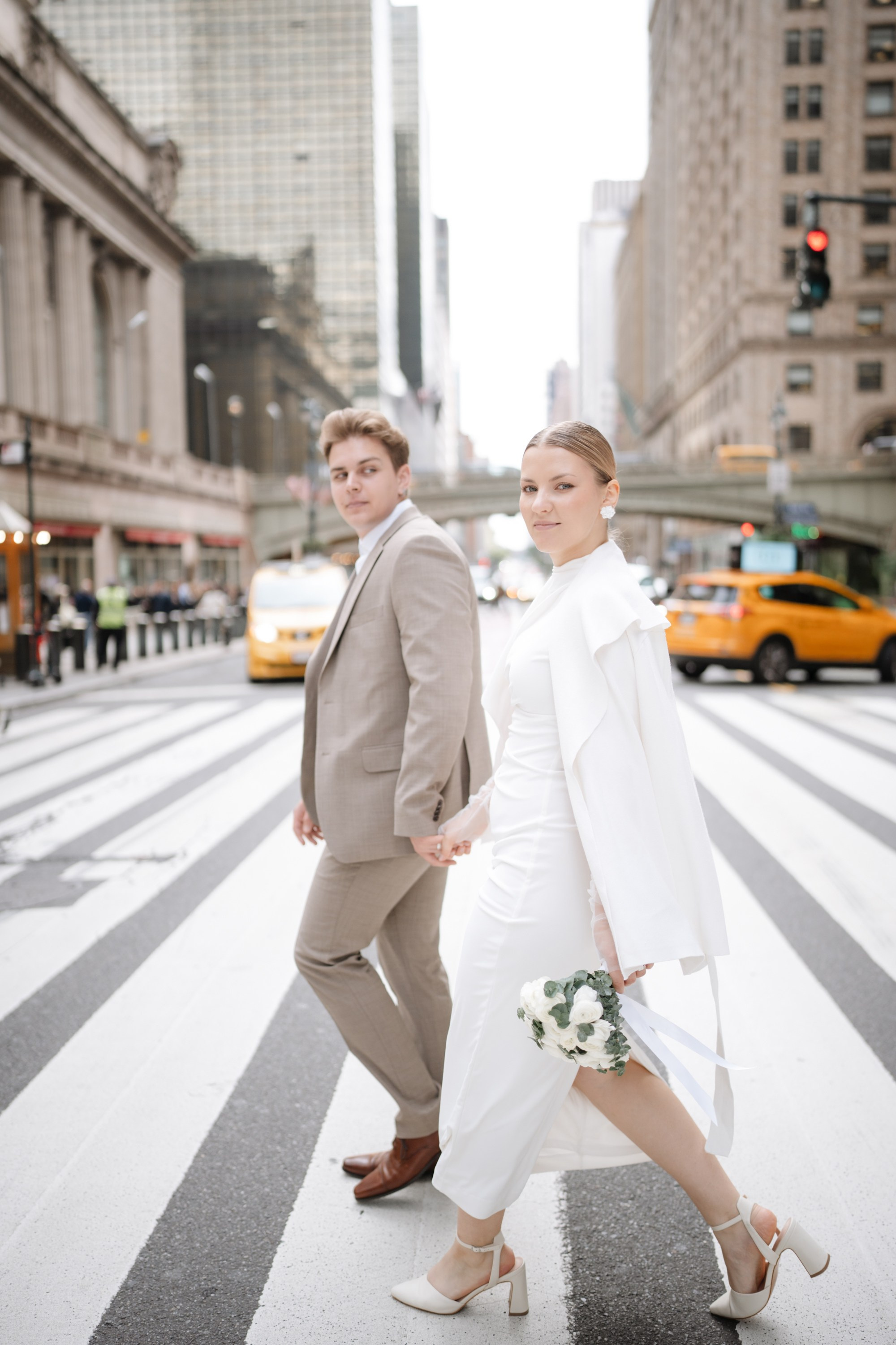 Wedding photo session at the Public Library NY. Portrait and wedding photographer in New York