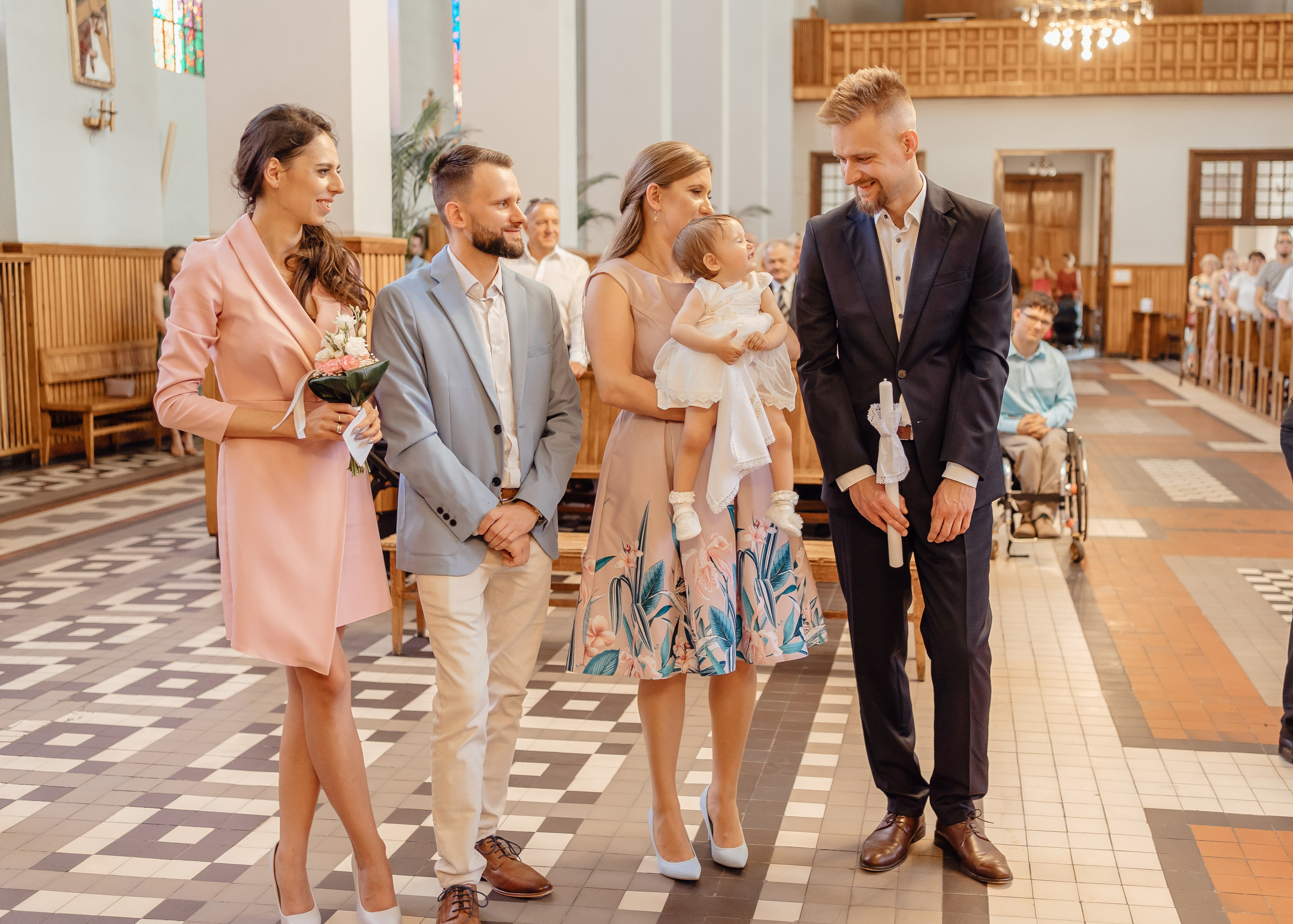 Chrzest Święty Natalii. Fotograf Łódź - sesja ciążowa, noworodkowa, dziecięca. Studio w Łodzi