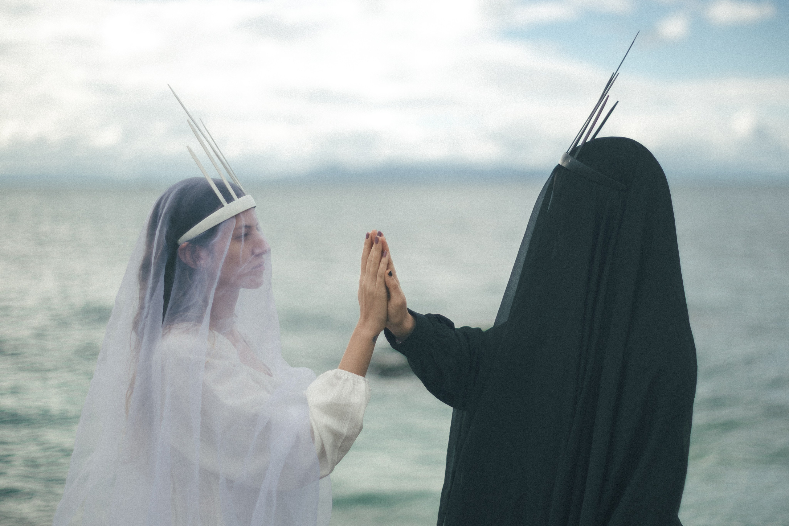 Light and Darkness with Aggeliki and Miriam. Photographer in Greece Kristina