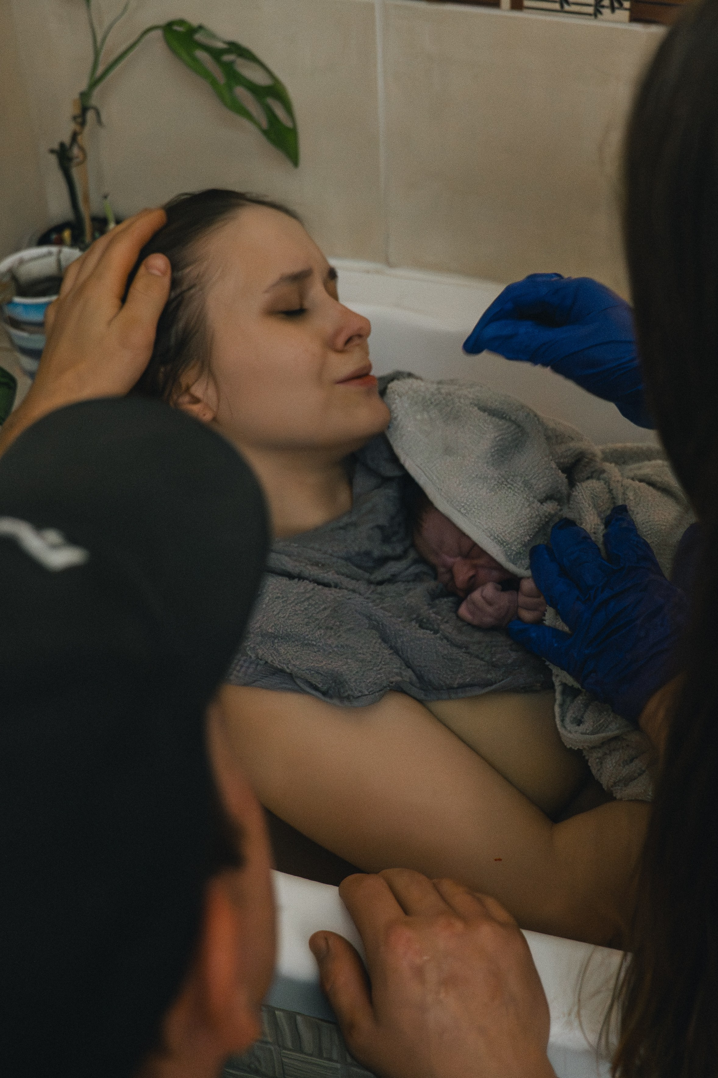 Poród domowy. Ania Smol Fotograf Olsztyn