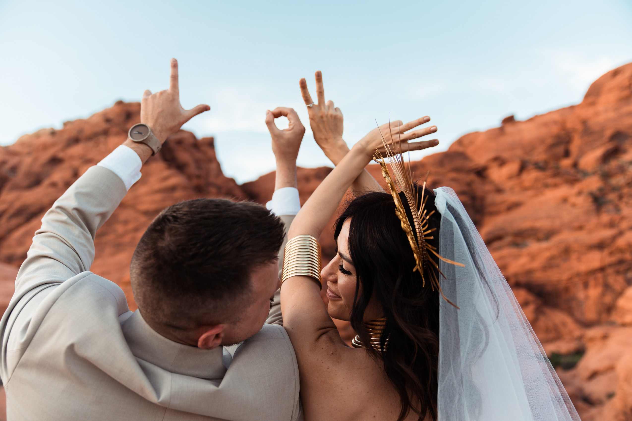 M&S. Wedding & elopement photographer Viktoriya Kravtsov. Las Vegas