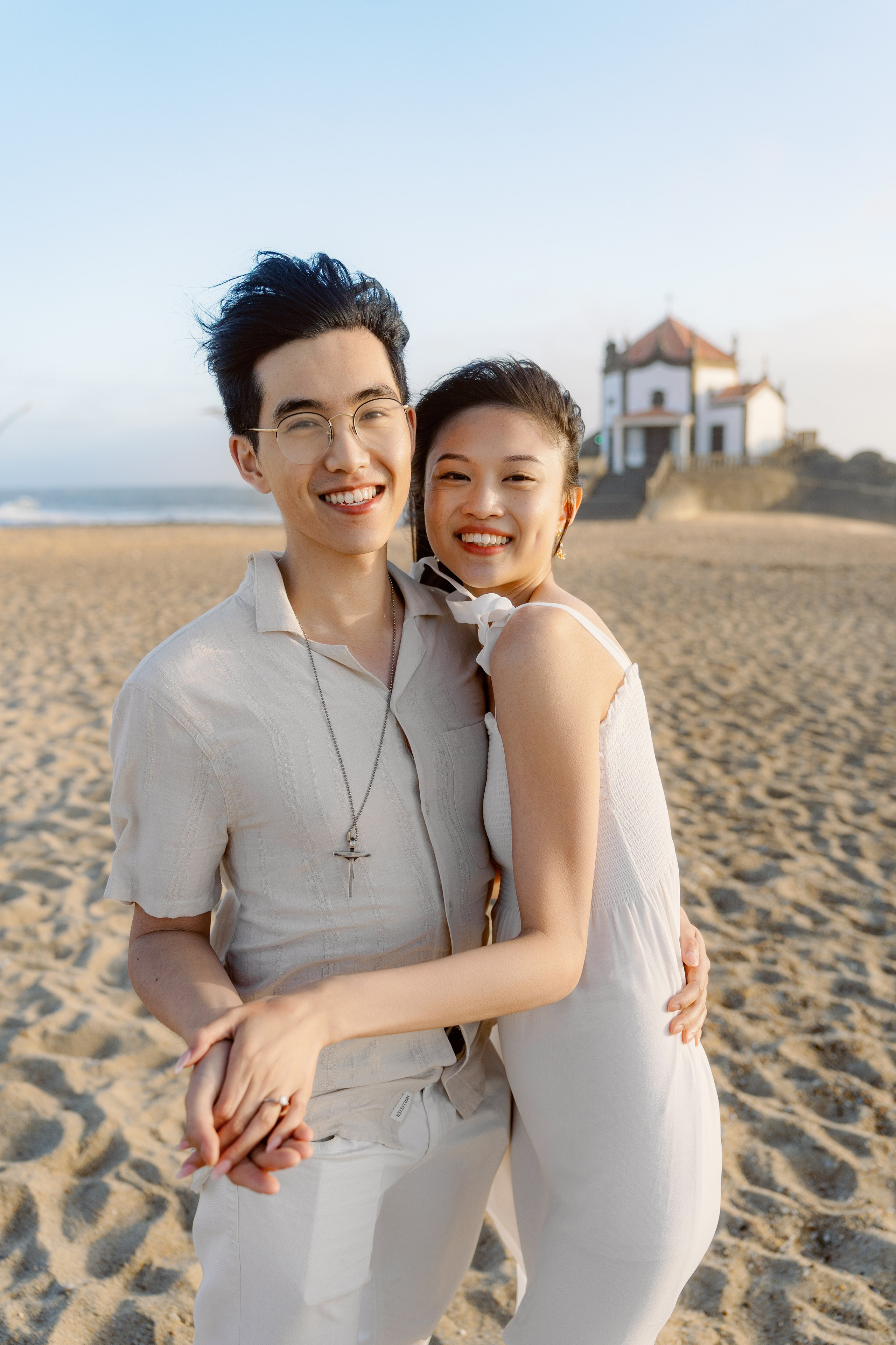 Ethan & Esther near Capela do Senhor da Pedra. Porto Travel Photographer | Couples & Vacation Photos in Portugal — WePortugal