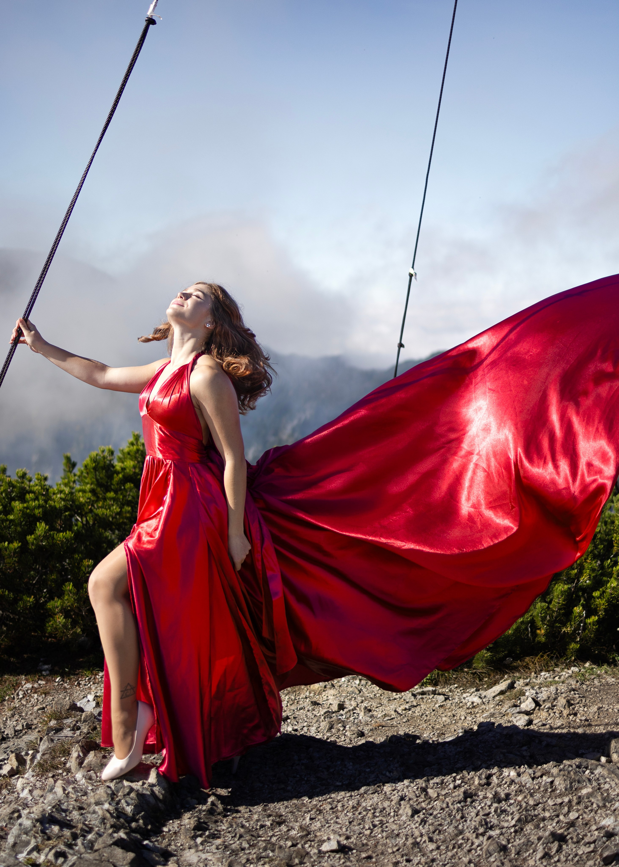 Shooting in the mountains. Photographer in Munich