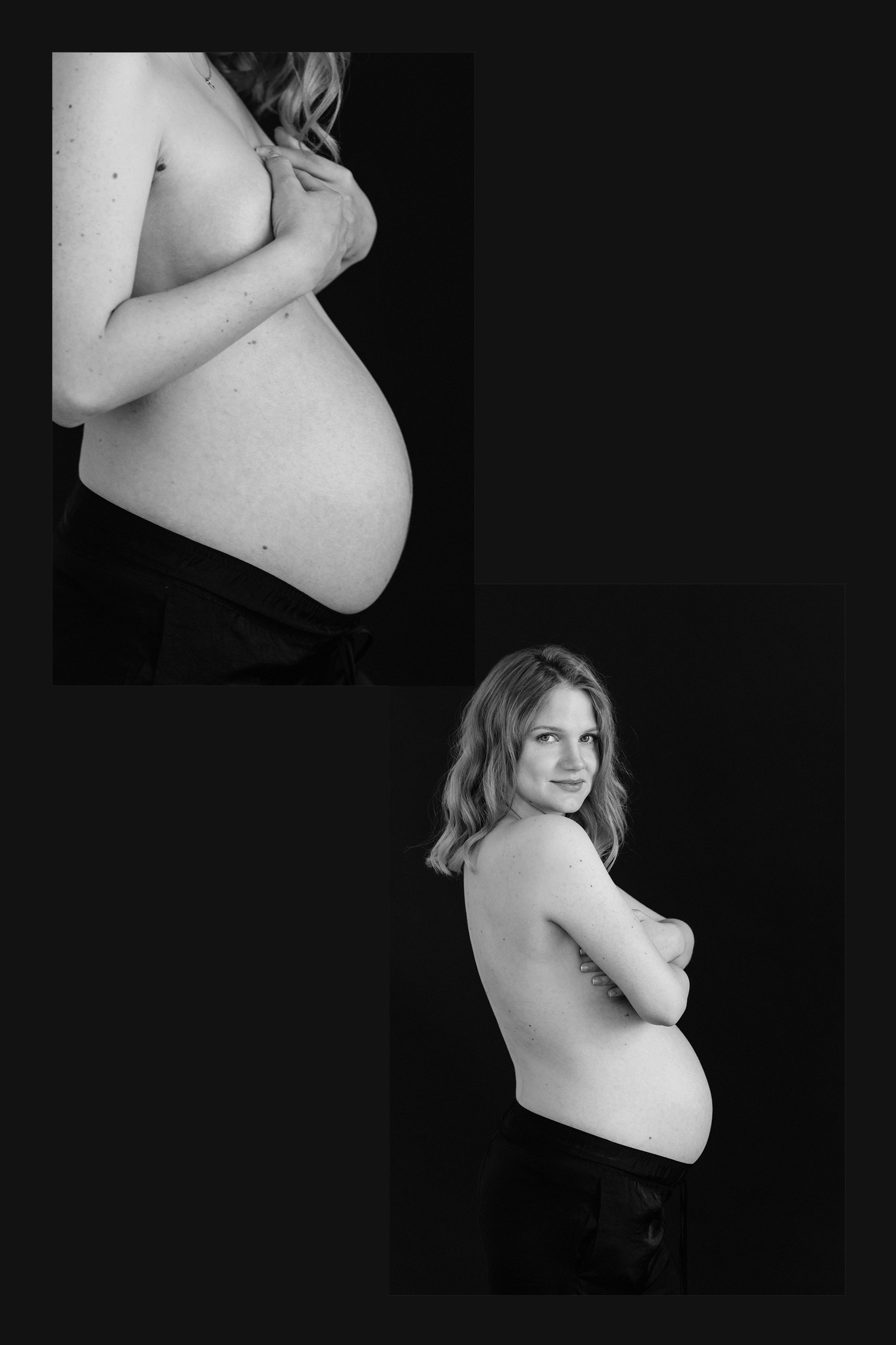 Czarno-biała sesja ciążowa. Fotografia ciążowa Warszawa. Fotograf Warszawa. Фотограф беременности Варшава.