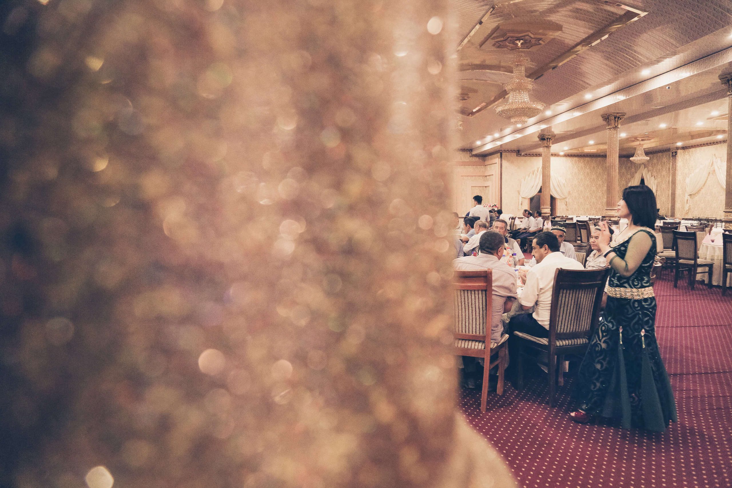 Tajik wedding, portrait of Asian bride, wedding dress. Wedding and family photographer in Cork, Ireland. Tigran