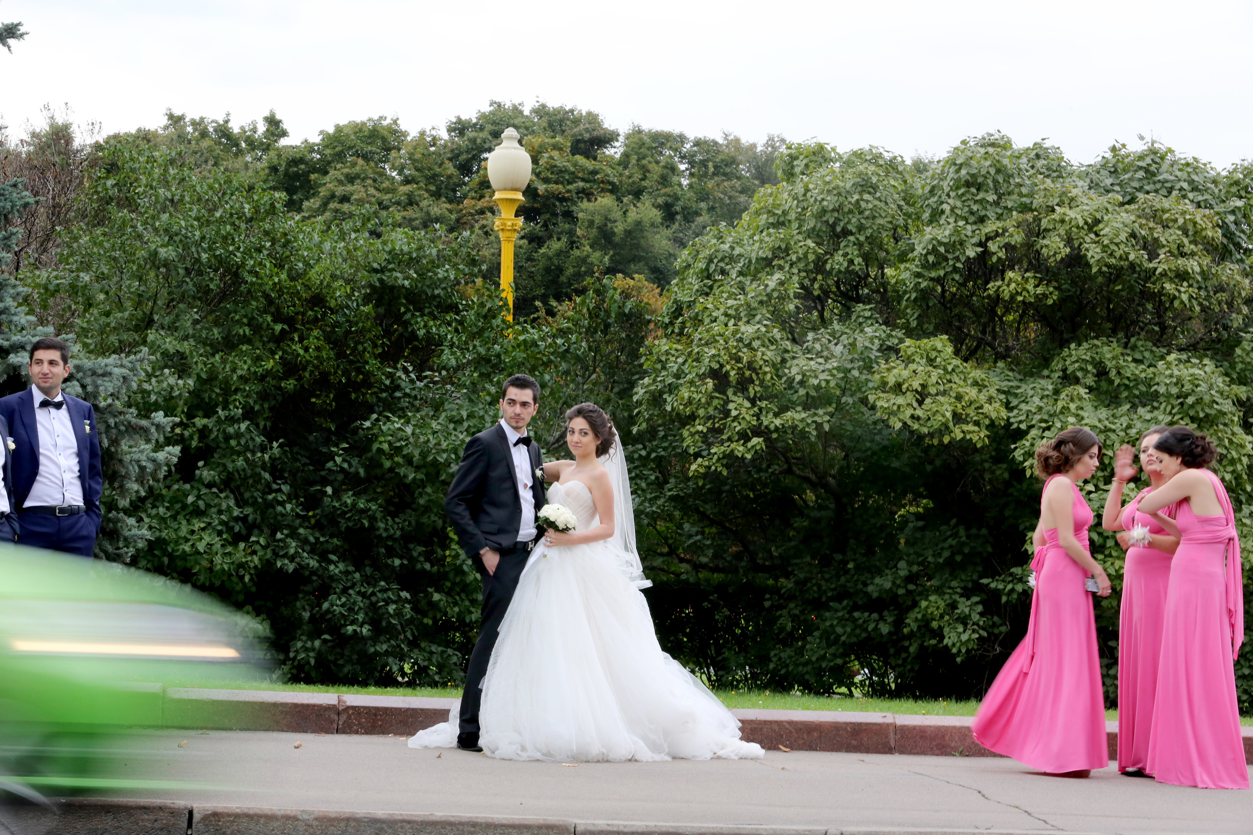 Wedding on Ferrari, bride, dress. Wedding and family photographer in Cork, Ireland. Tigran