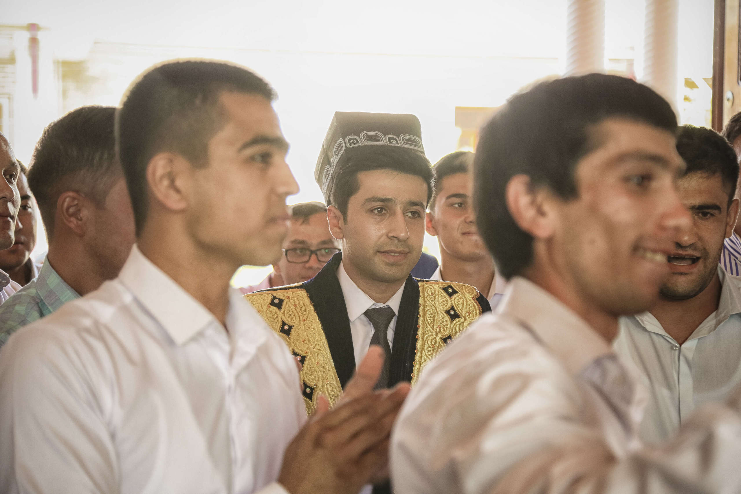 Tajik wedding, portrait of Asian bride, wedding dress. Wedding and family photographer in Cork, Ireland. Tigran