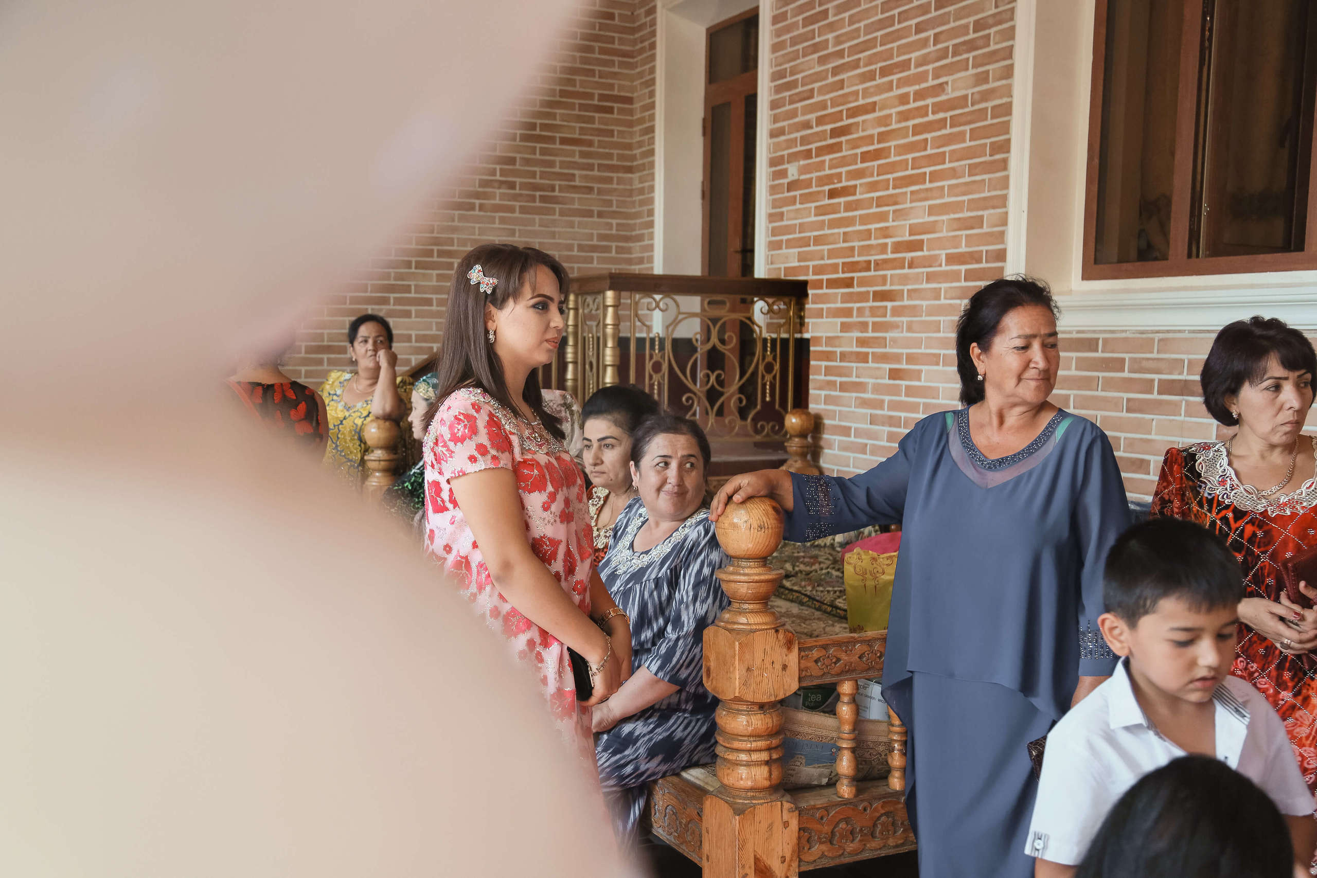 Tajik wedding, portrait of Asian bride, wedding dress. Wedding and family photographer in Cork, Ireland. Tigran