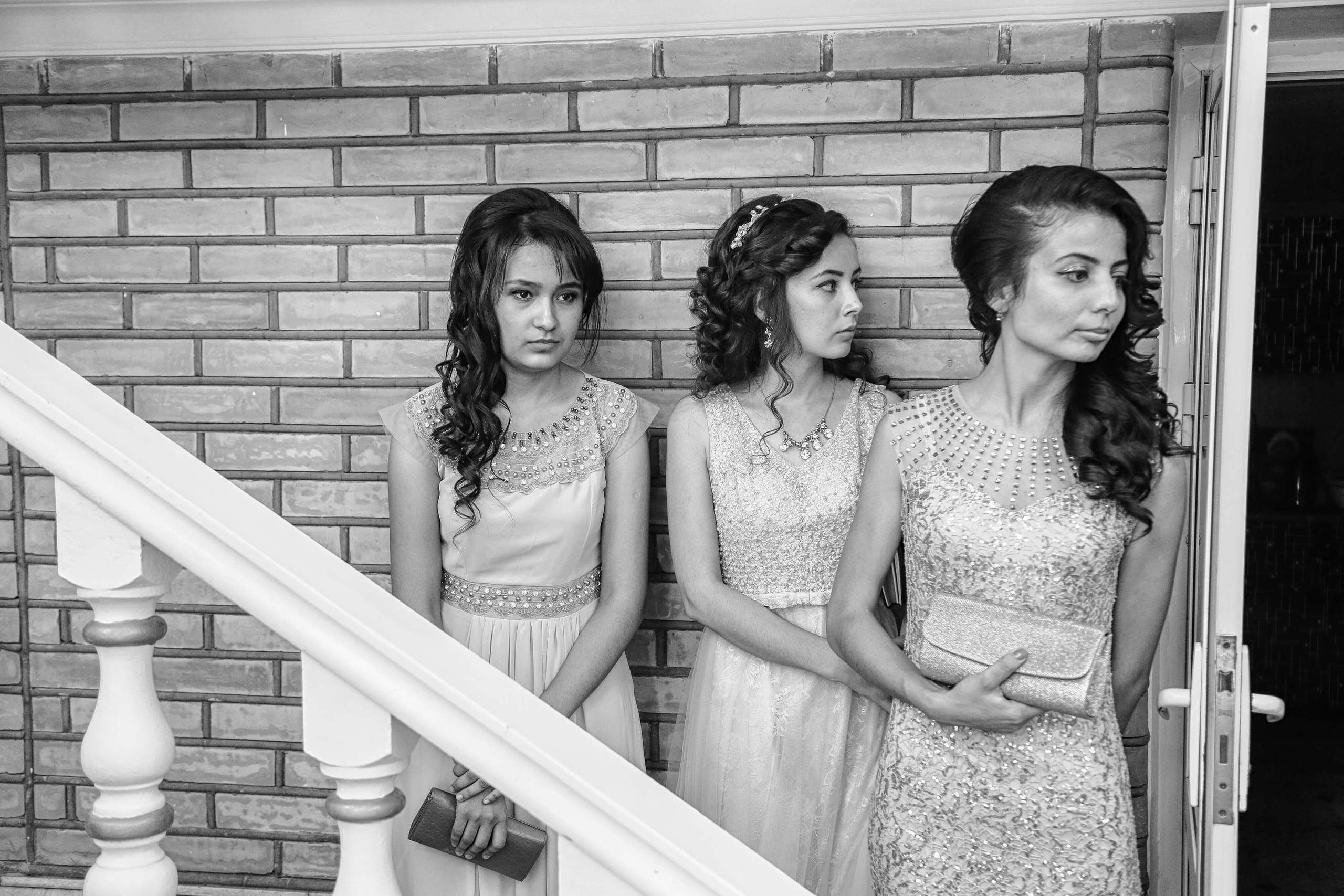 Tajik wedding, portrait of Asian bride, wedding dress. Wedding and family photographer in Cork, Ireland. Tigran
