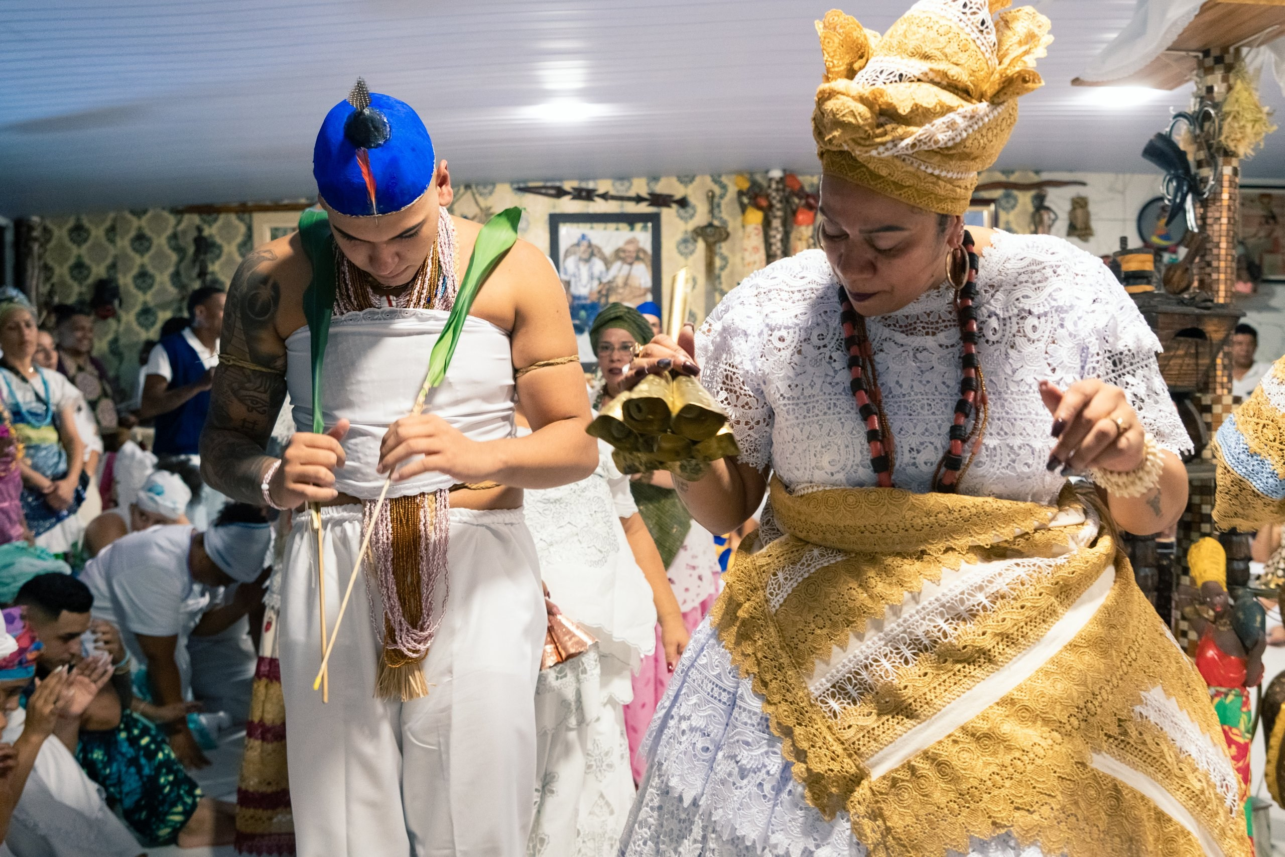 19/04/2025 — Iniciação Oloyê Pablo, Ajoyê Maria Júlia e Iyawo Arthur. Aladá Produções