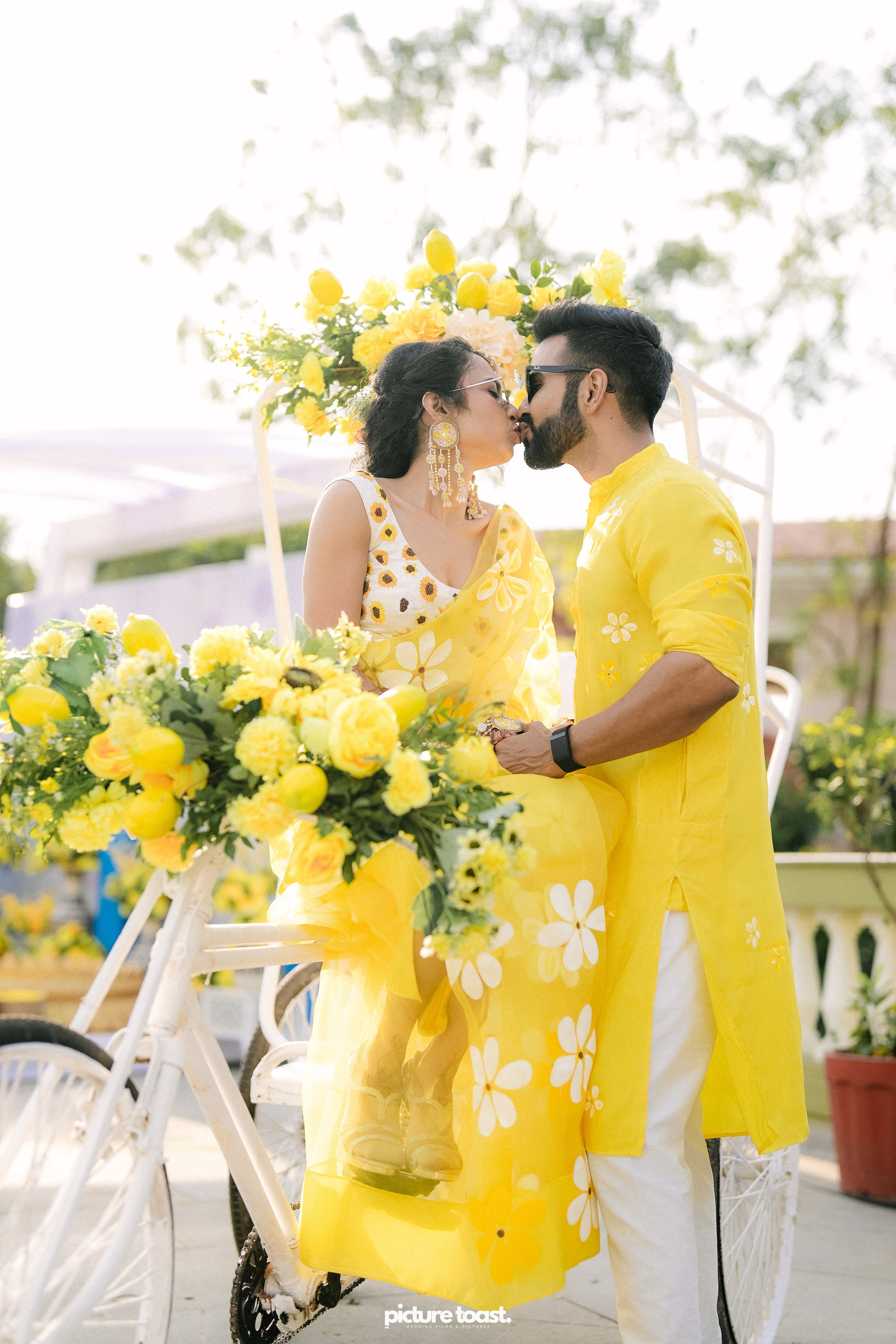 Haldi Hues Ft. Baebie & Goyal. Fine art Wedding Photographers in India & Canada