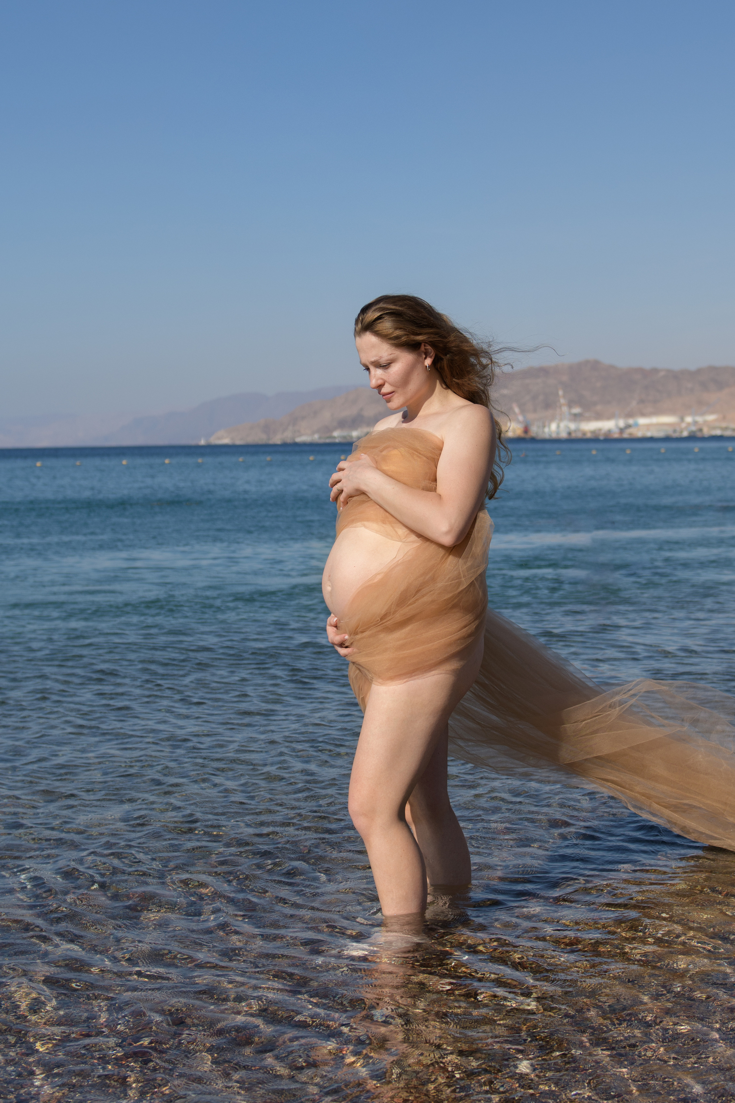 Pregnancy photoshooting on the sea beach for Julia & Dmytriy. Семейный детский беременности love-story фотограф Эйлат Израиль Ольга Амчиславски