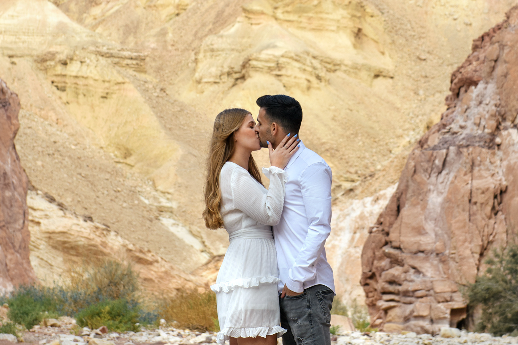 Red Canyon_ «Save the date» Tamar & Dolev. Family children pregnancy love stories photographer in Eilat Israel Olga Amchislavsky