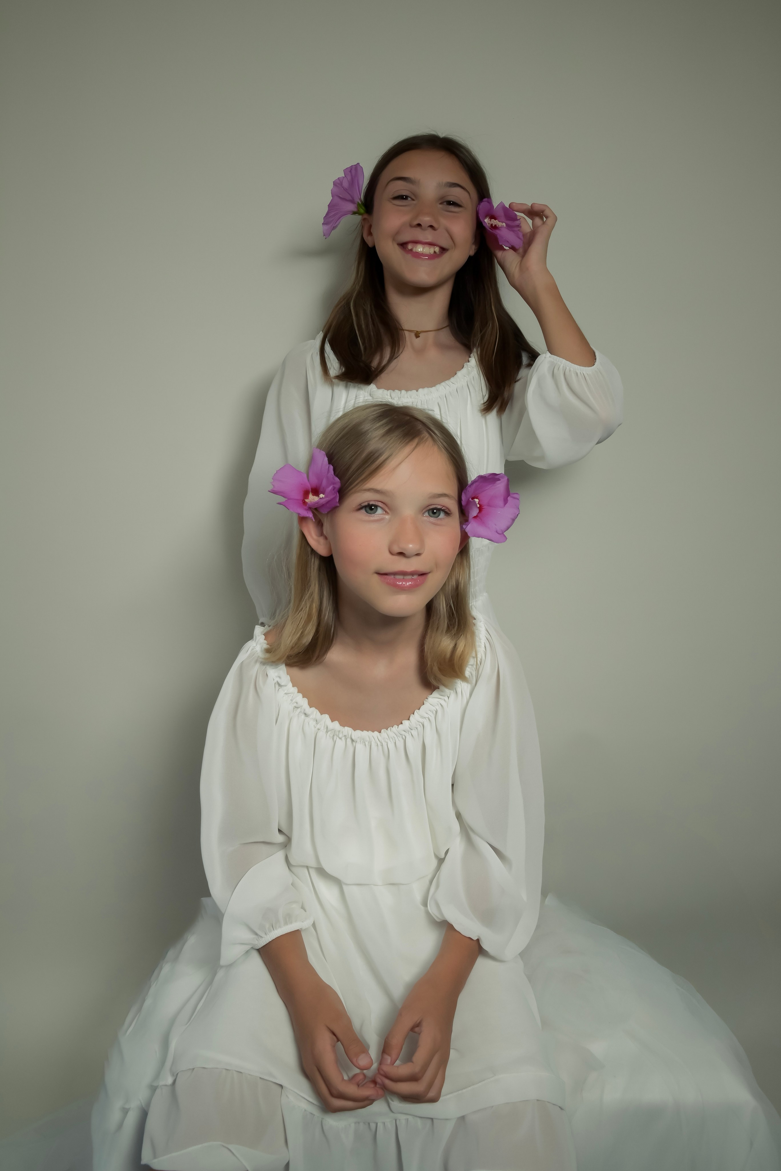 ELISA E SOFIA - SESSIONE FOTOGRAFICA ESTIVA LE SORELLE CON LA MAMMA