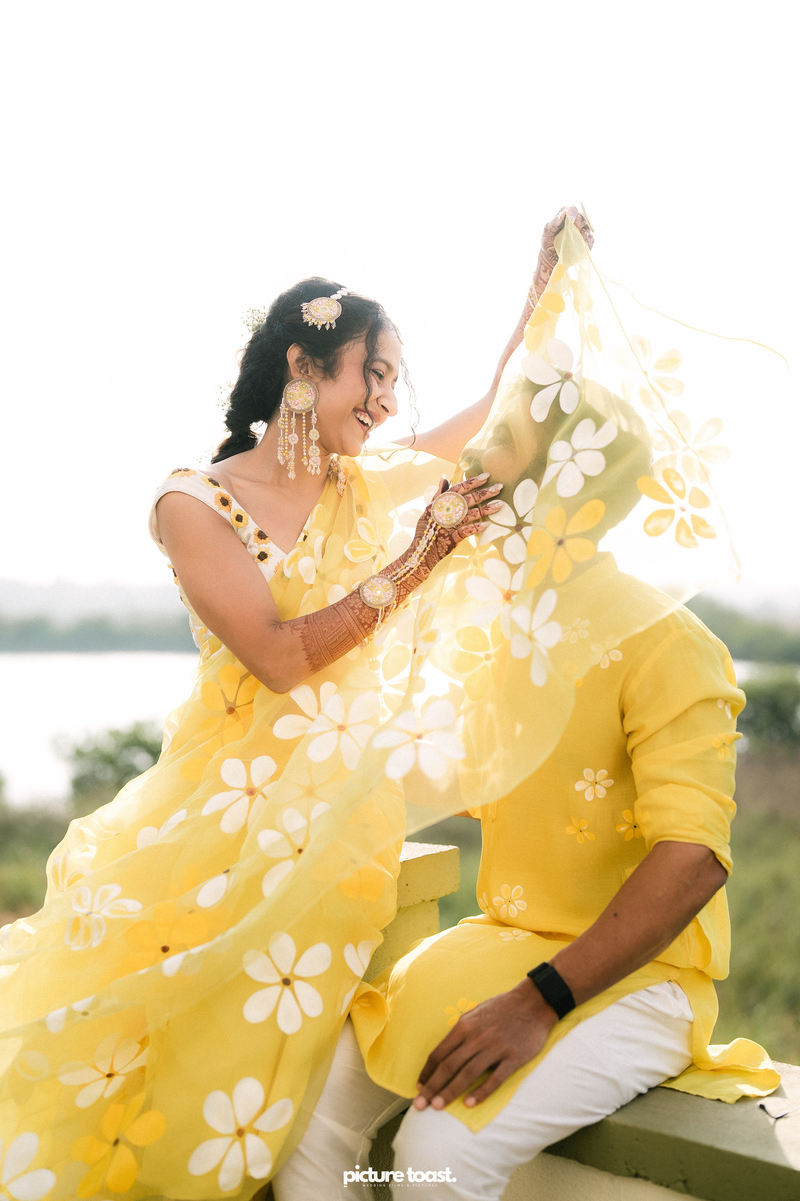 Haldi Hues Ft. Baebie & Goyal. Fine art Wedding Photographers in India & Canada