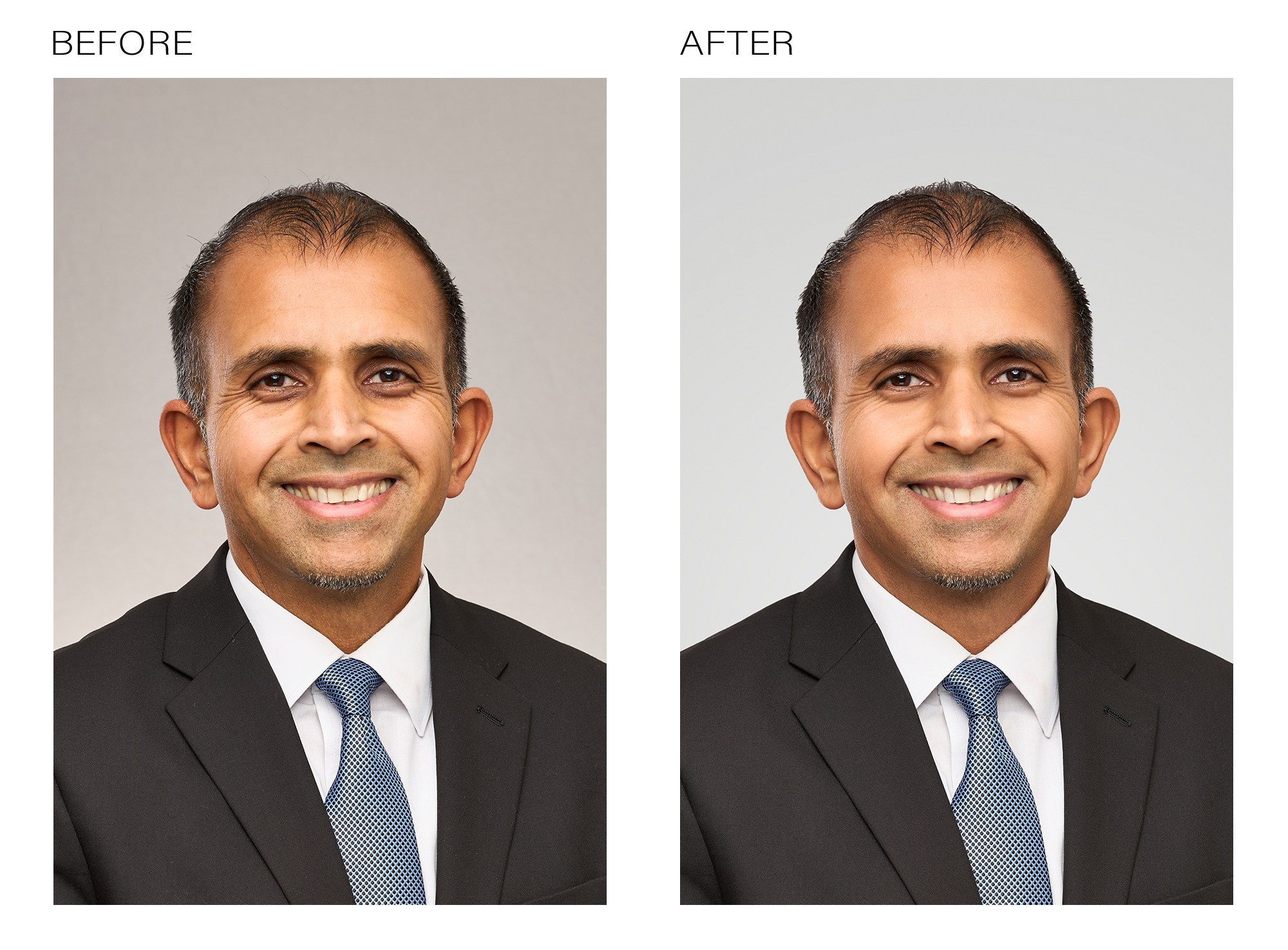 Бизнес портрет профессионально ретуширован международным ретушером, естественный и аккуратный вид. Профессиональный портрет для LinkedIn и корпоративного брендинга, обработан международным ретушером