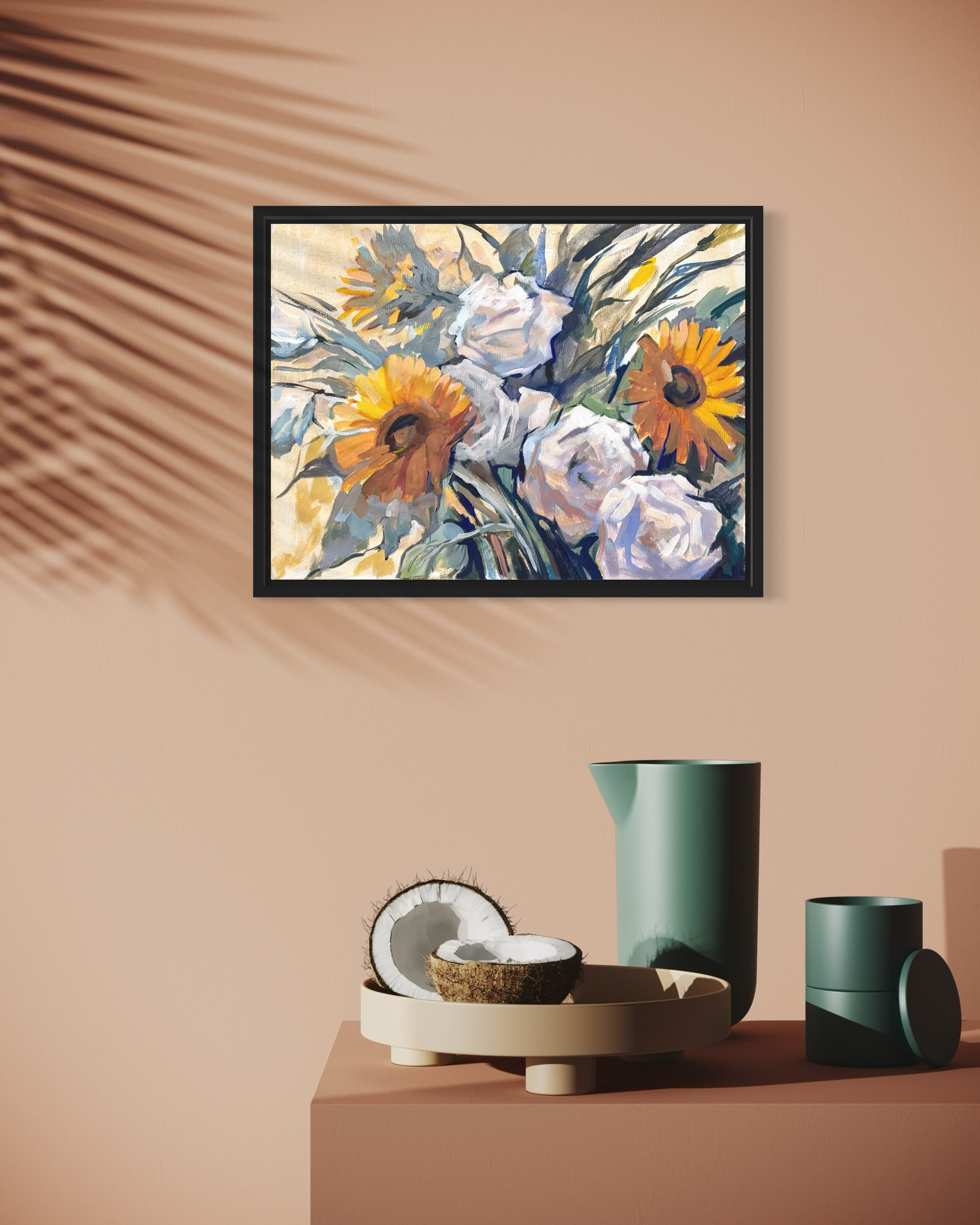 «Sunflowers&Lisianthus». Художник живописец Савелова Ольга