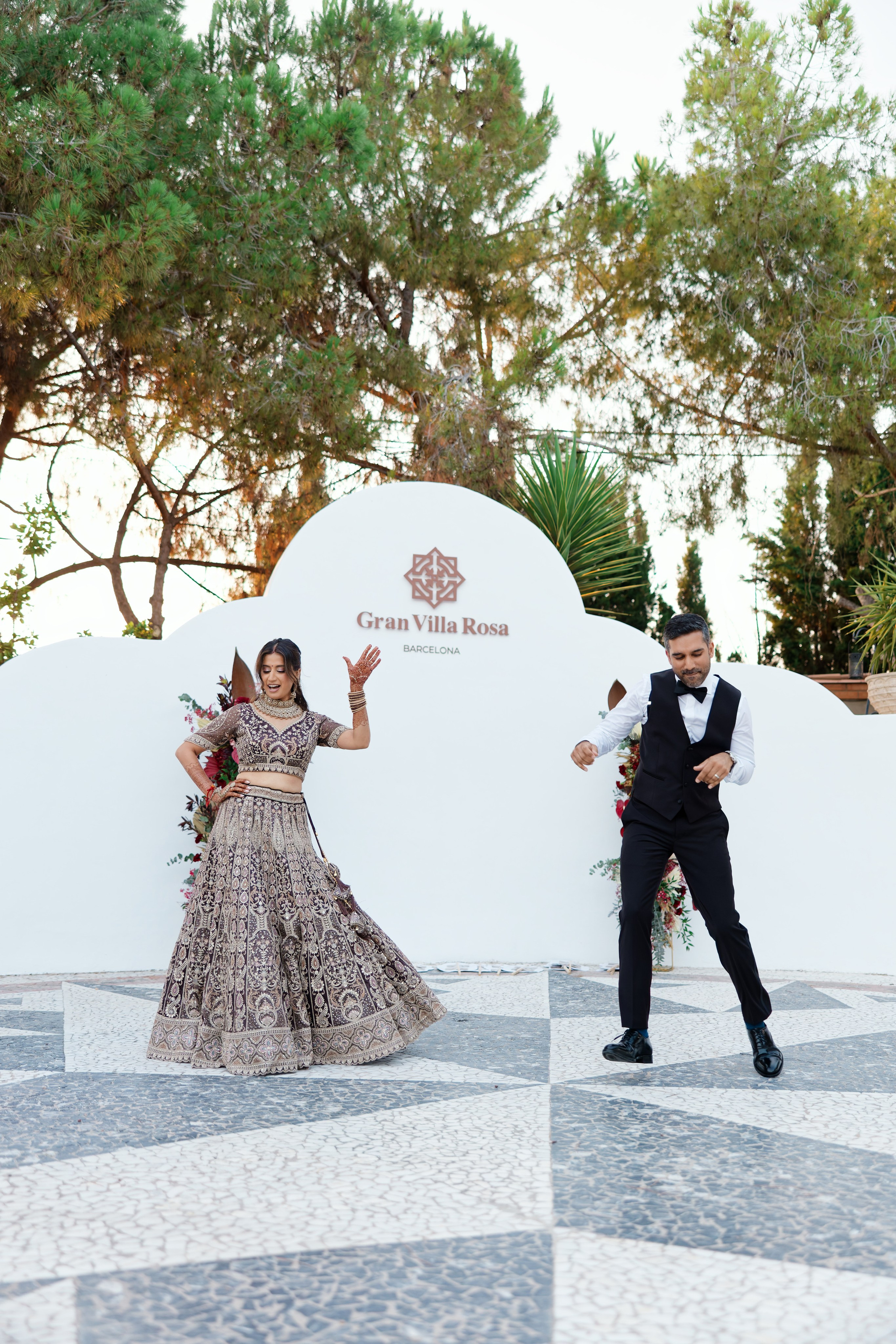 Indian wedding at Gran Villa Rosa, Barcelona