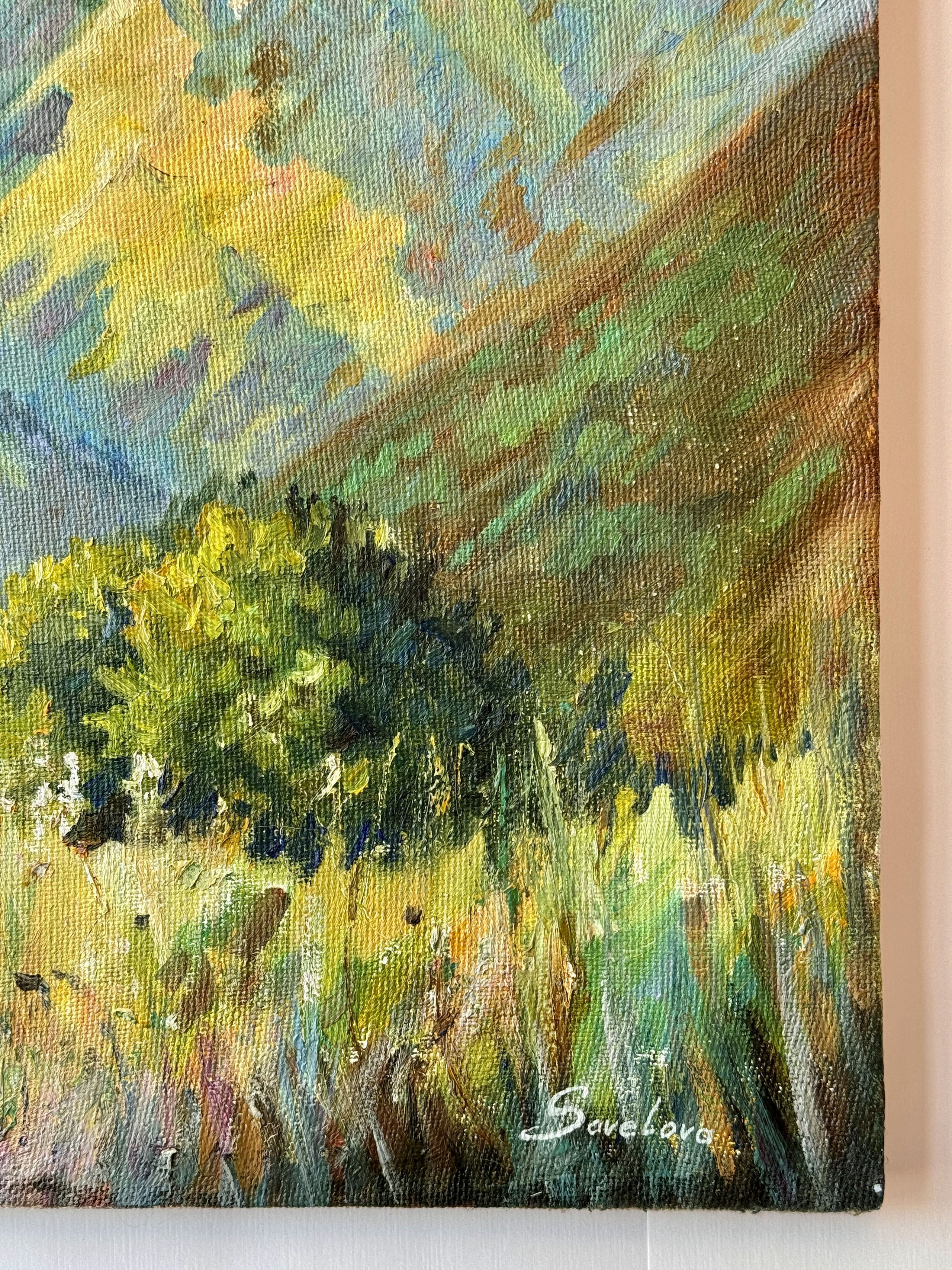 «Meadow on highlands». Художник живописец Савелова Ольга